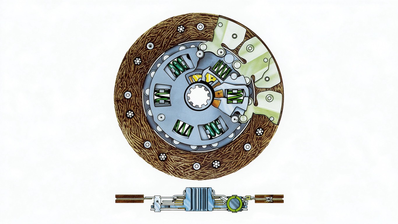 Structure of a clutch disc annotated picture vocabulary with labeled objects