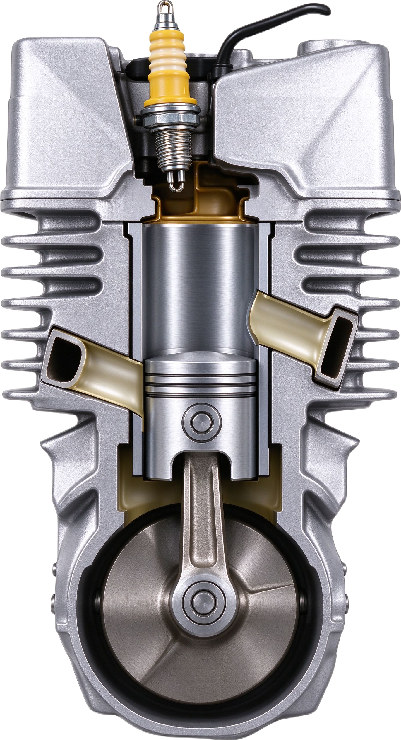 Design of a spark-ignition two-stroke engine annotated picture vocabulary with labeled objects