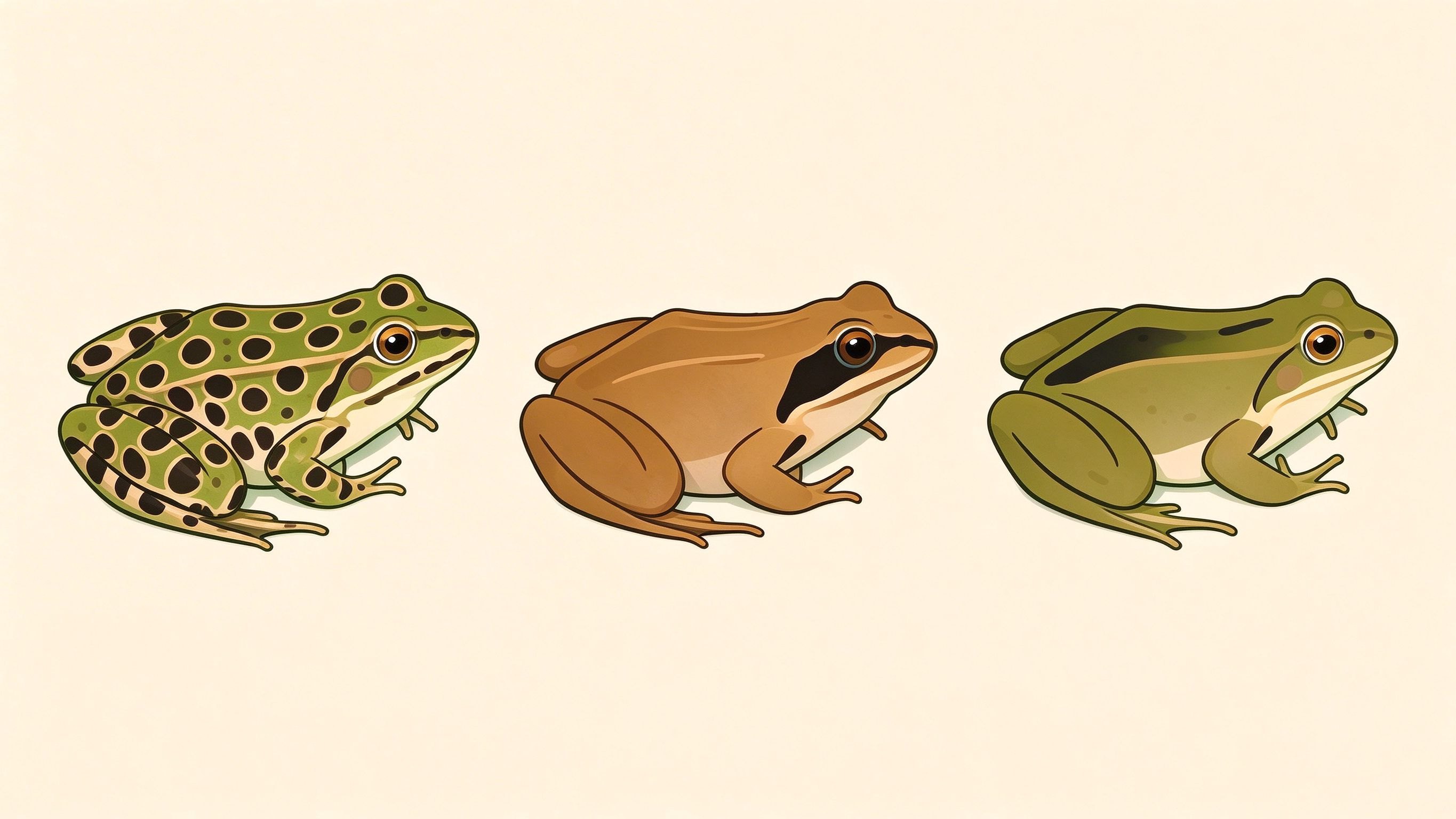 Amphibian examples annotated picture vocabulary with labeled objects