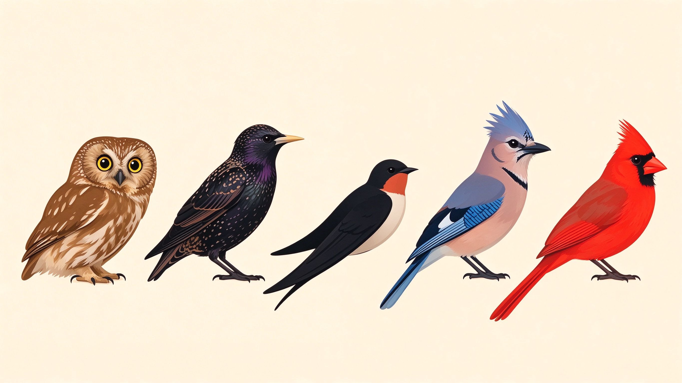 Bird examples III annotated picture vocabulary with labeled objects