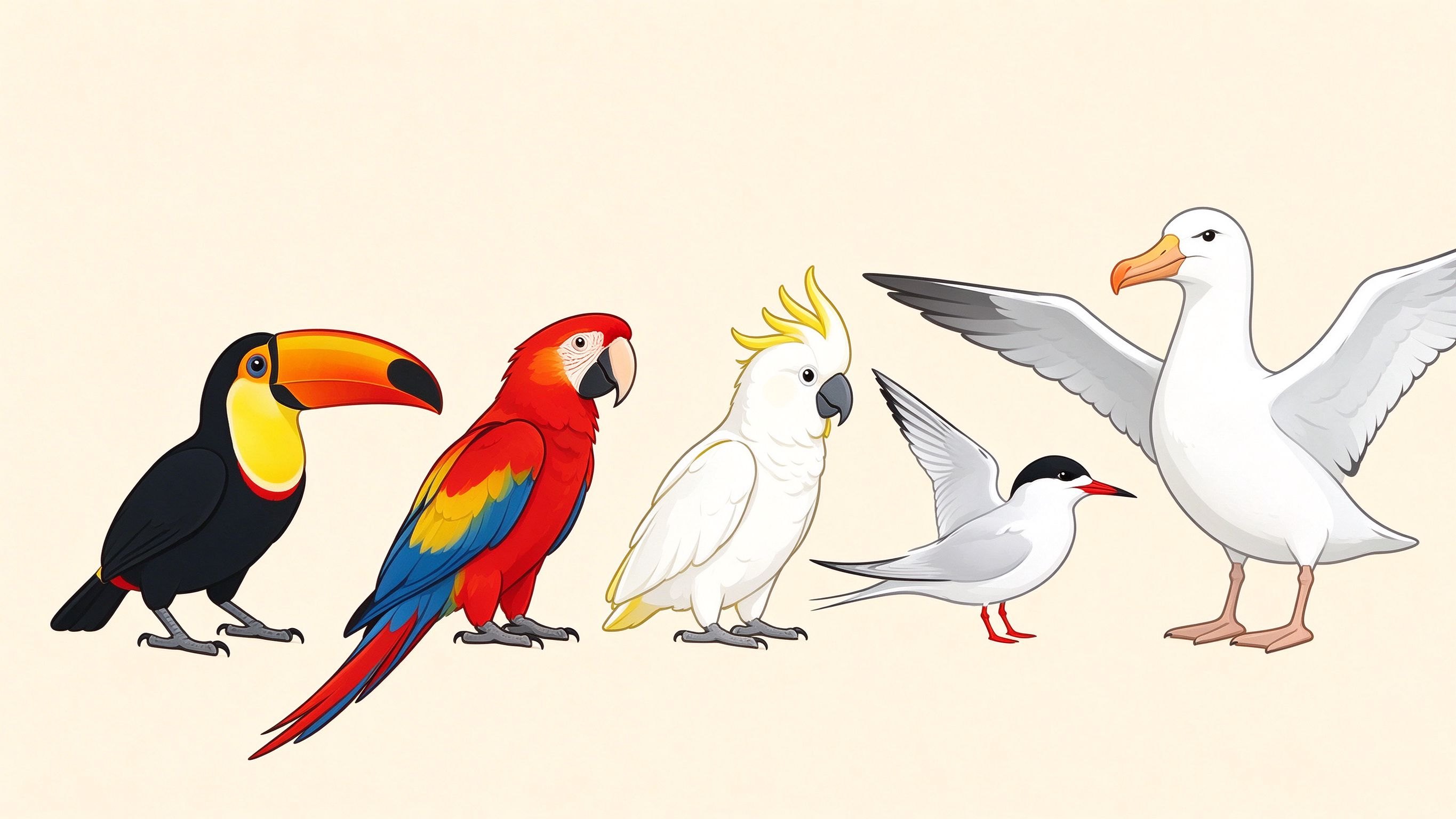 Bird examples V annotated picture vocabulary with labeled objects