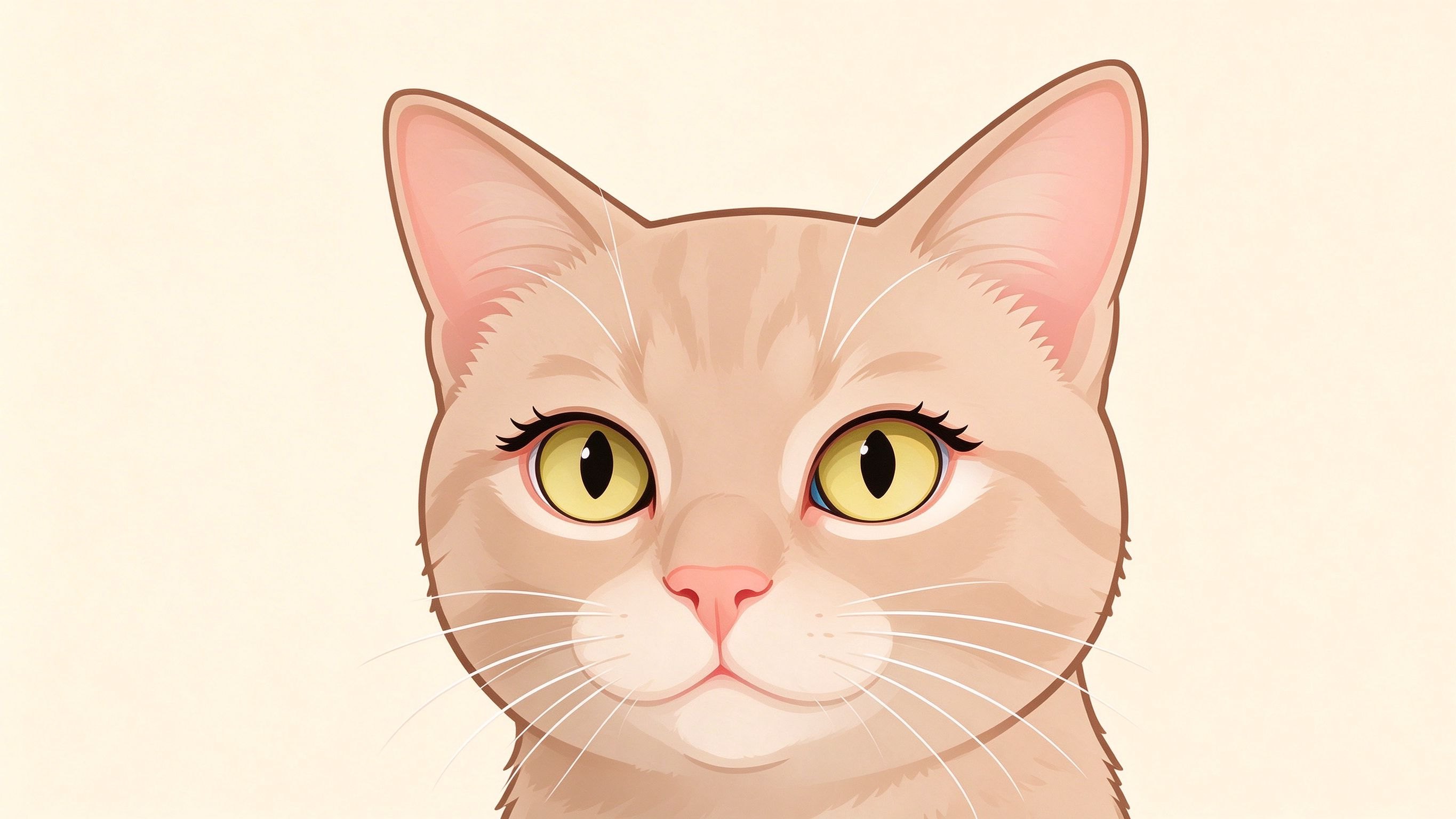 Cat head annotated picture vocabulary with labeled objects