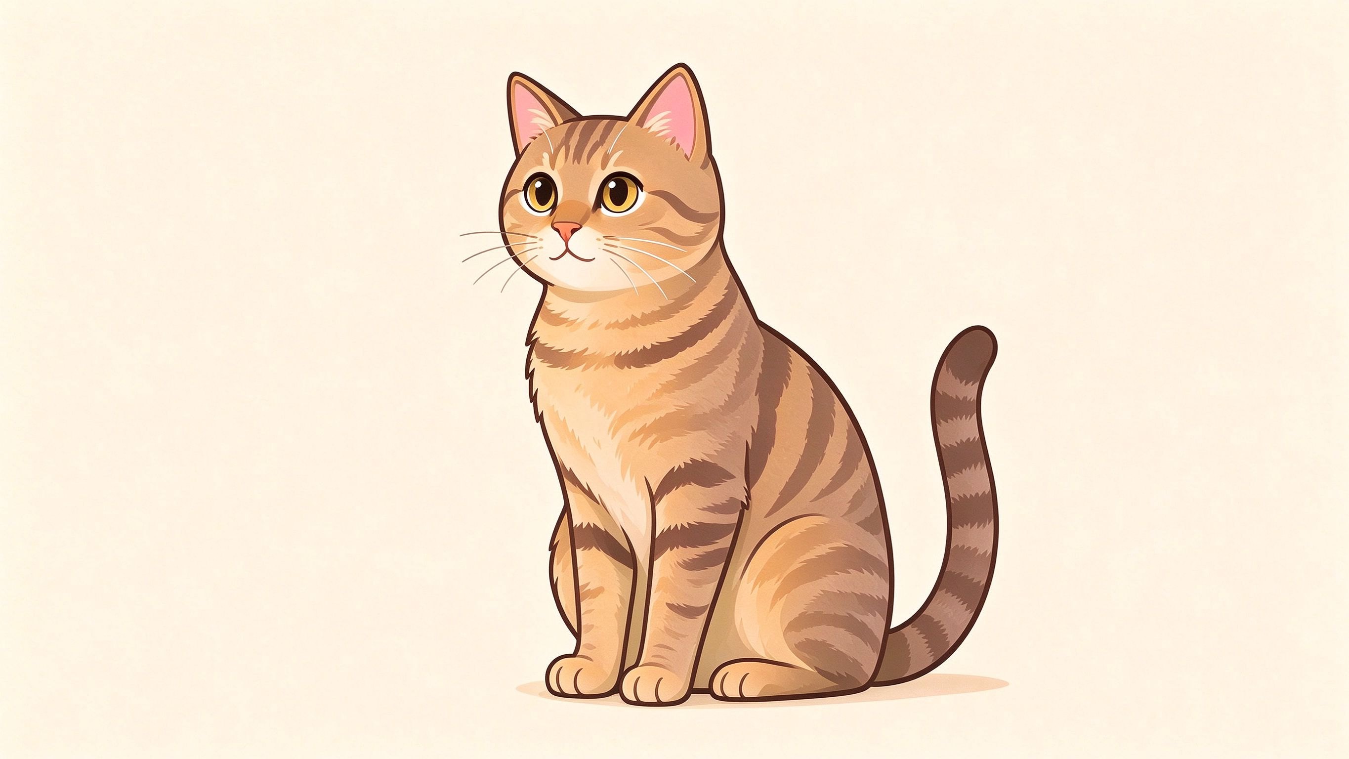 Cat anatomy annotated picture vocabulary with labeled objects