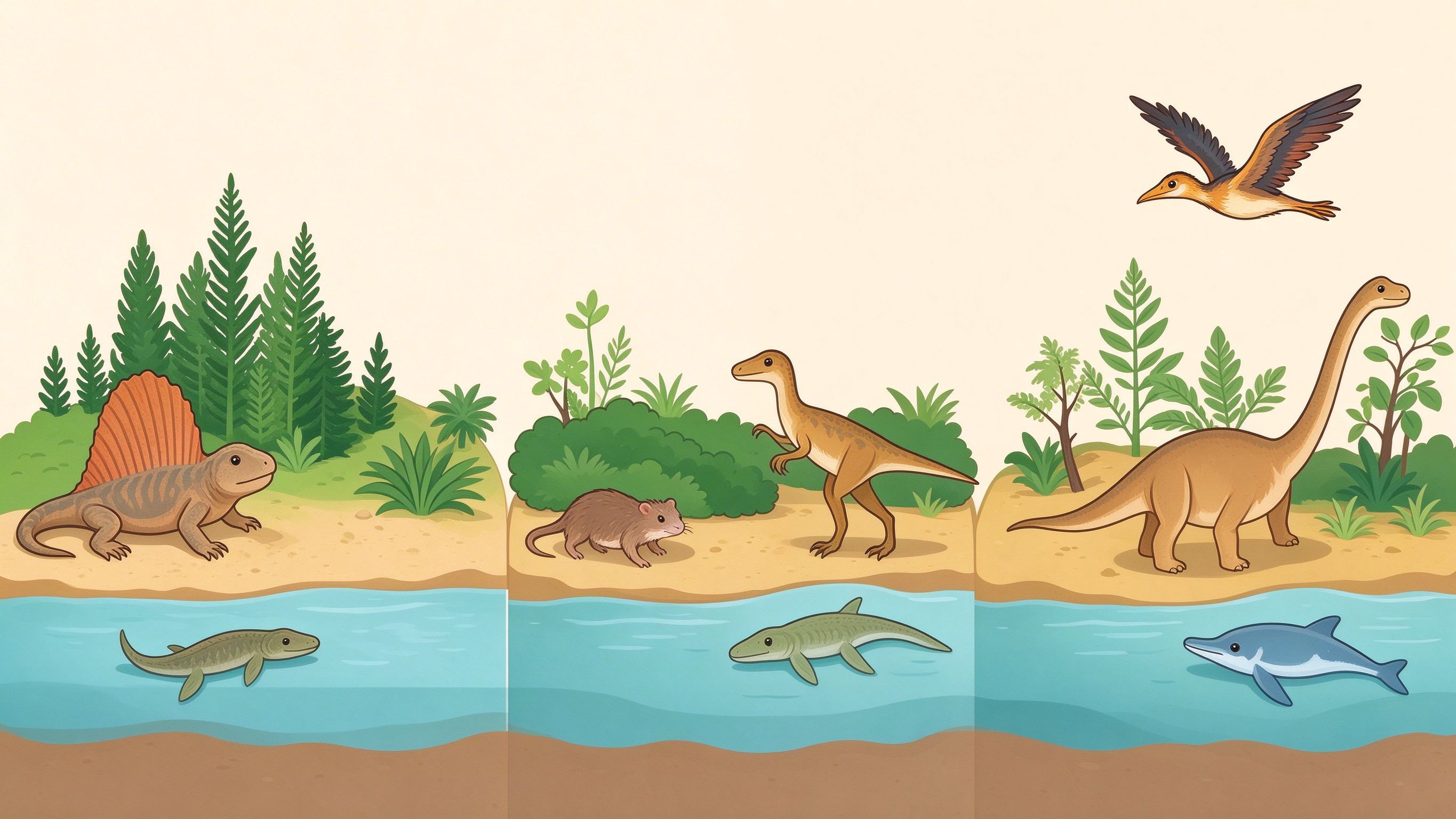 Origin and evolution of species annotated picture vocabulary with labeled objects