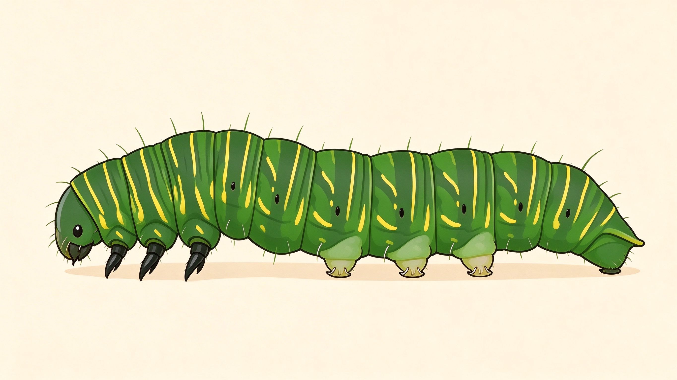 Caterpillar annotated picture vocabulary with labeled objects