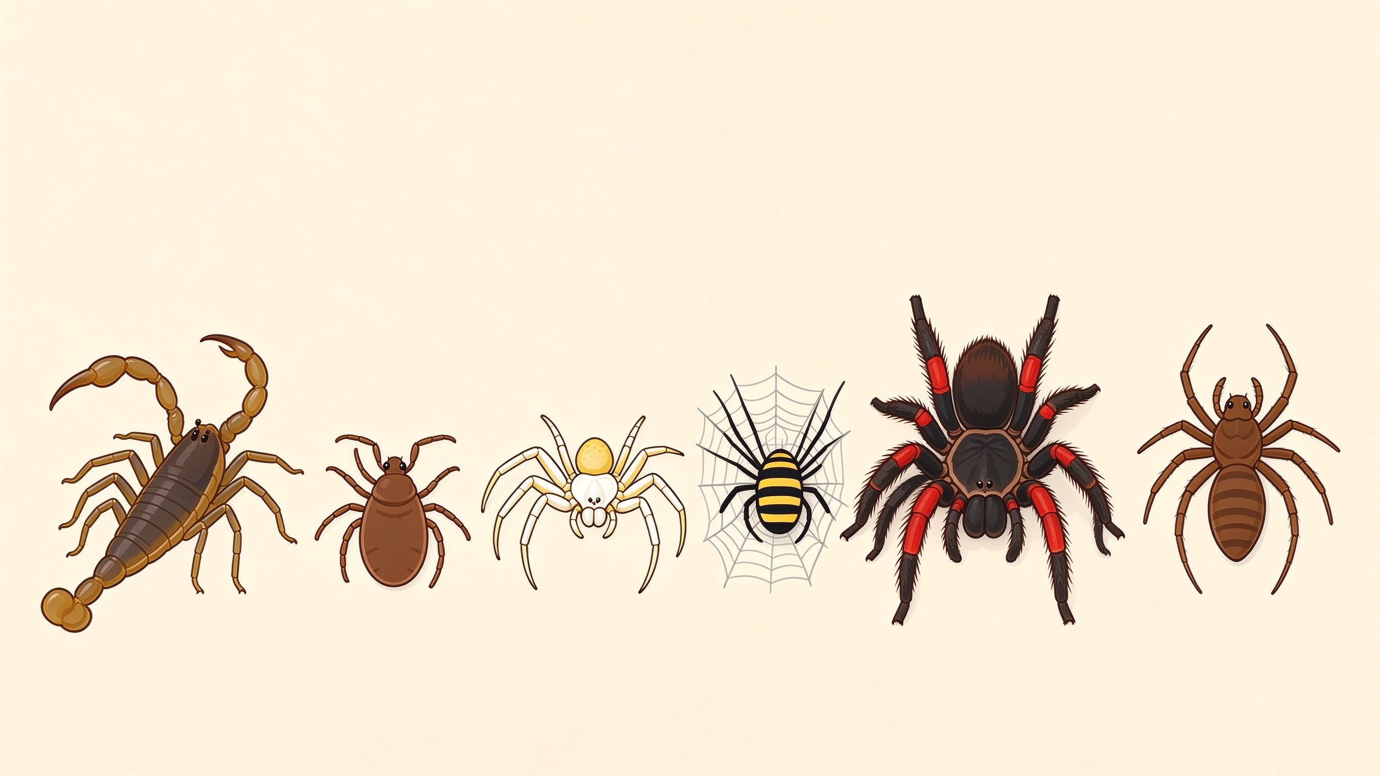 Arachnid examples annotated picture vocabulary with labeled objects