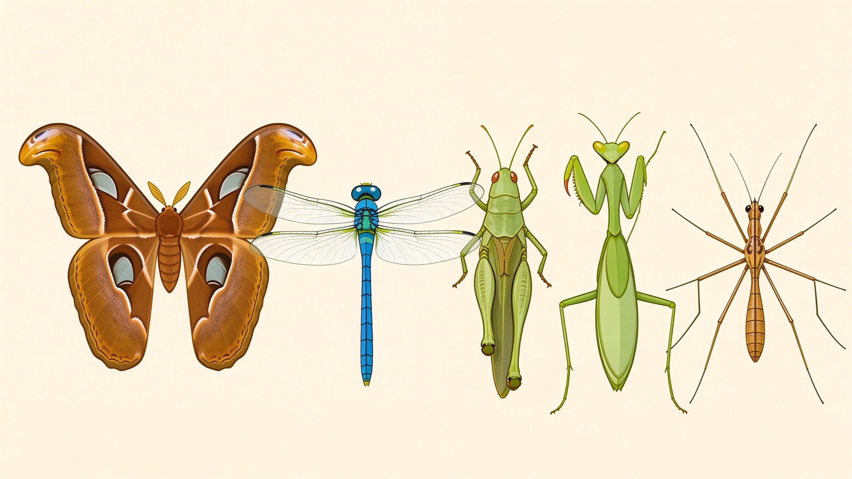 Insect examples annotated picture vocabulary with labeled objects