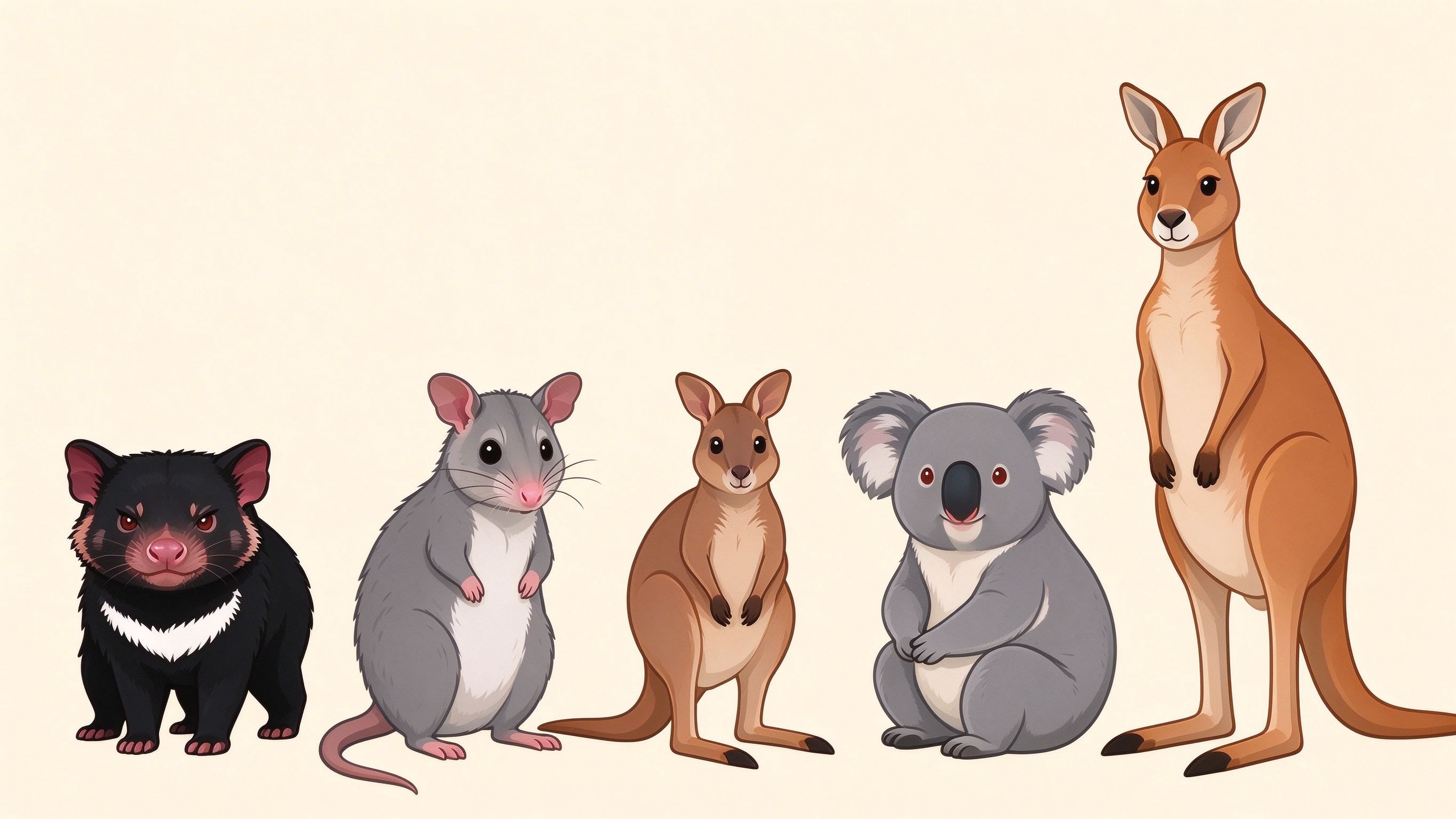 Marsupial examples annotated picture vocabulary with labeled objects