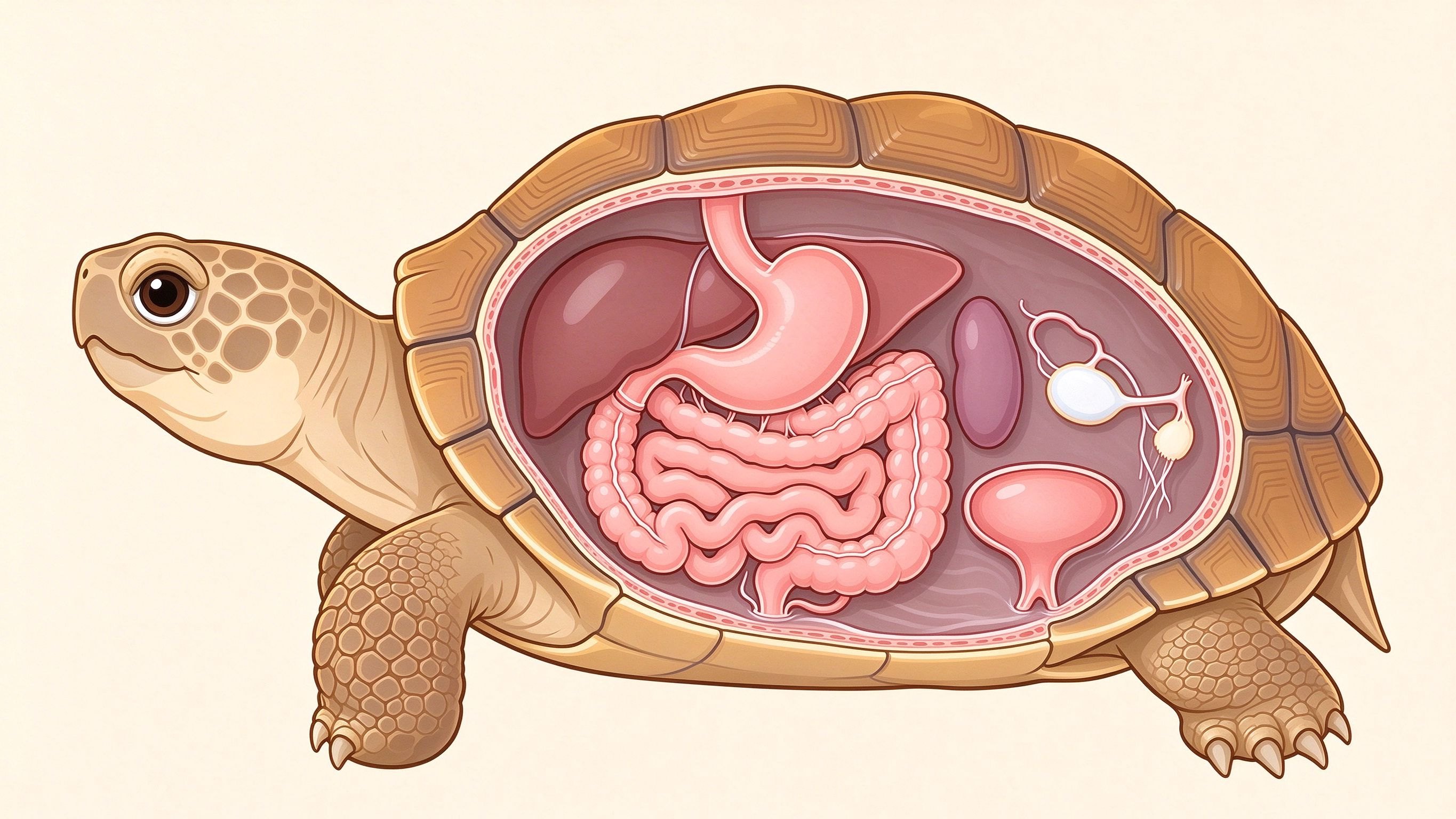 Turtle anatomy annotated picture vocabulary with labeled objects