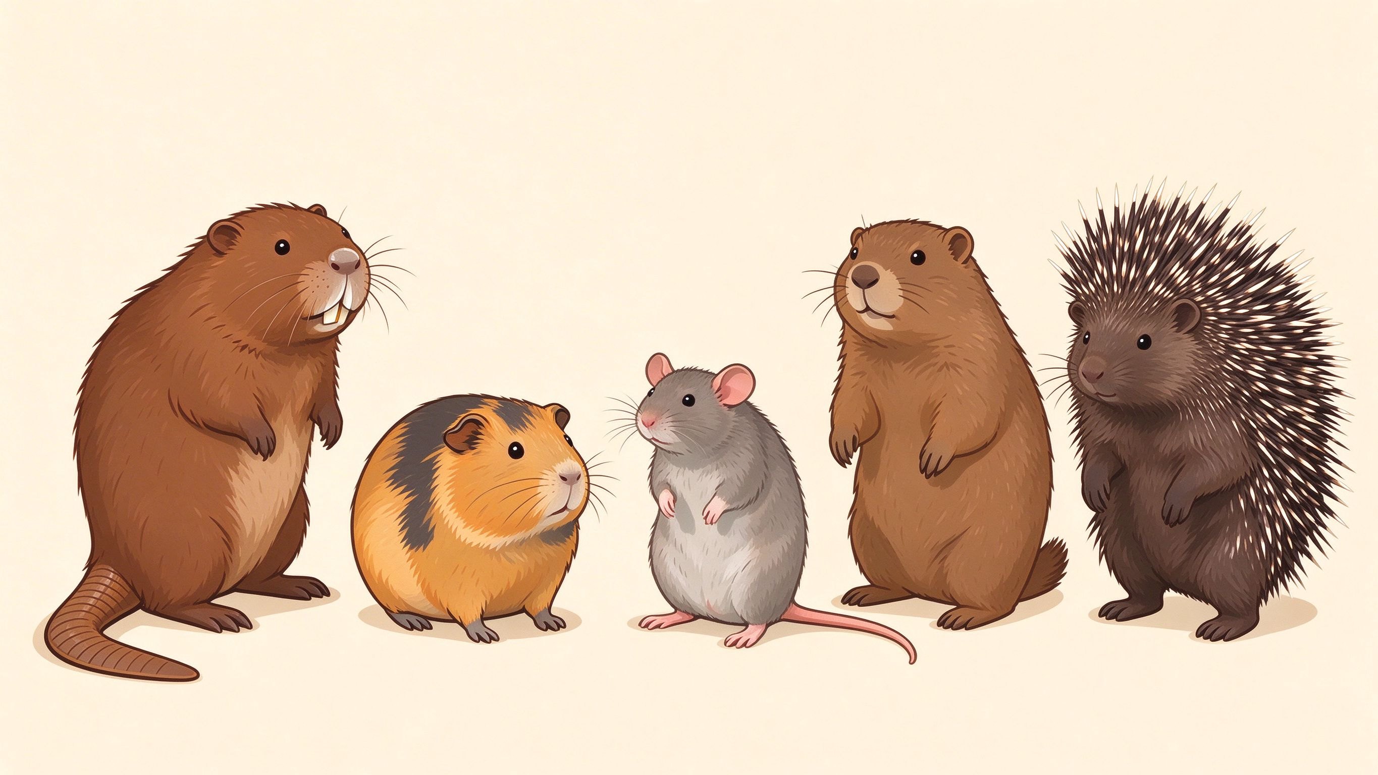Rodents annotated picture vocabulary with labeled objects
