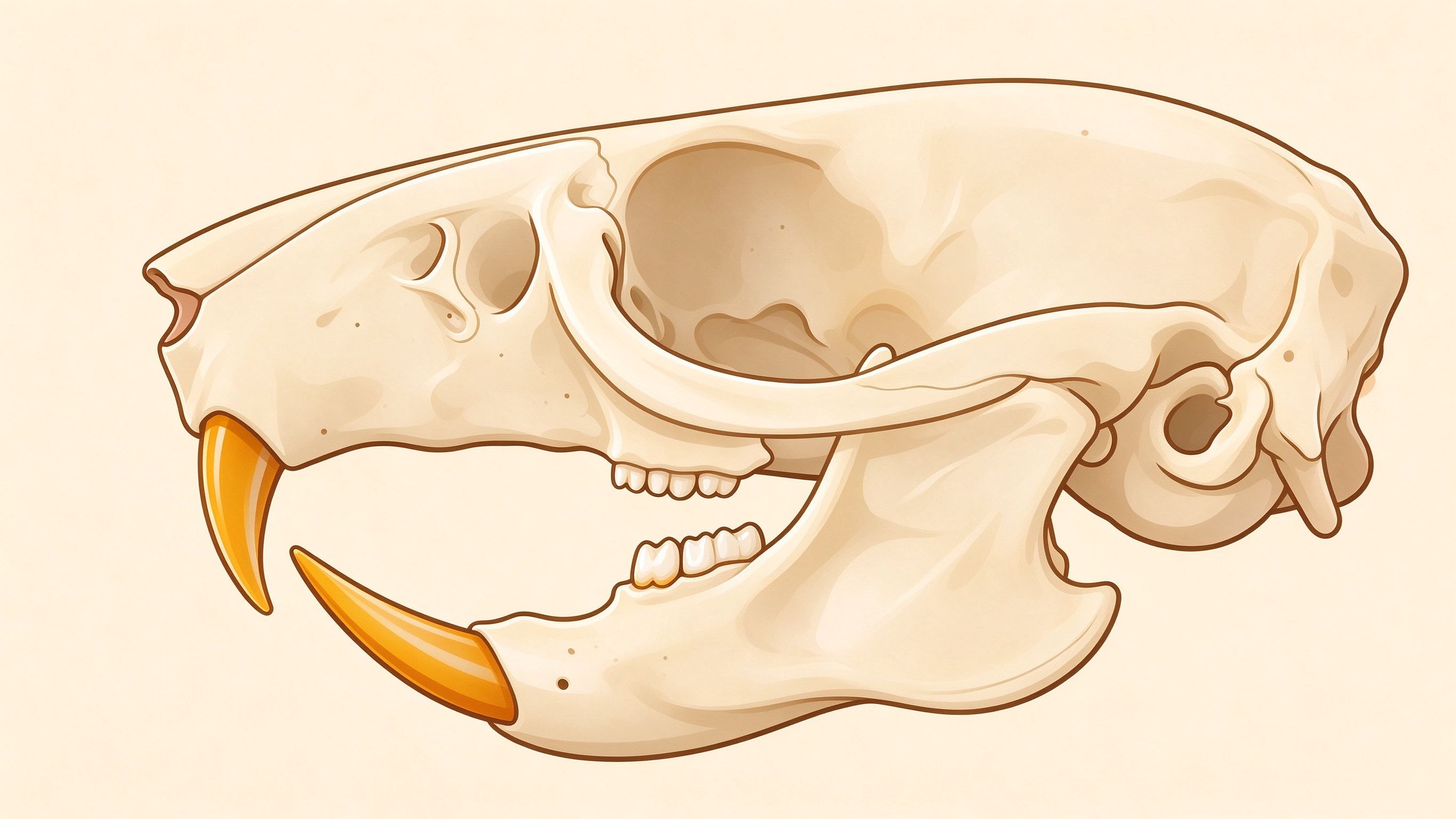 Rodent jaw annotated picture vocabulary with labeled objects