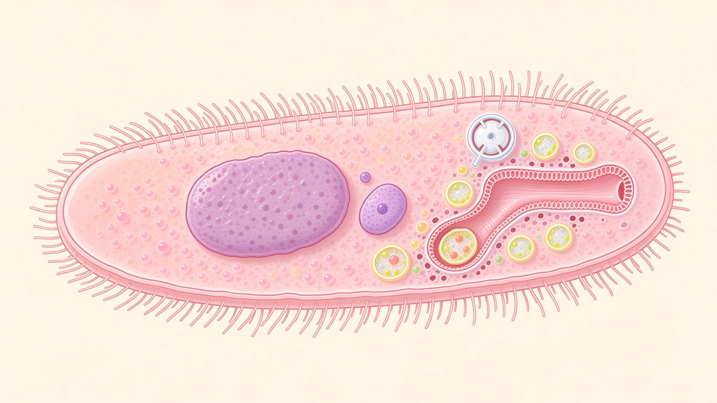 Paramecium annotated picture vocabulary with labeled objects