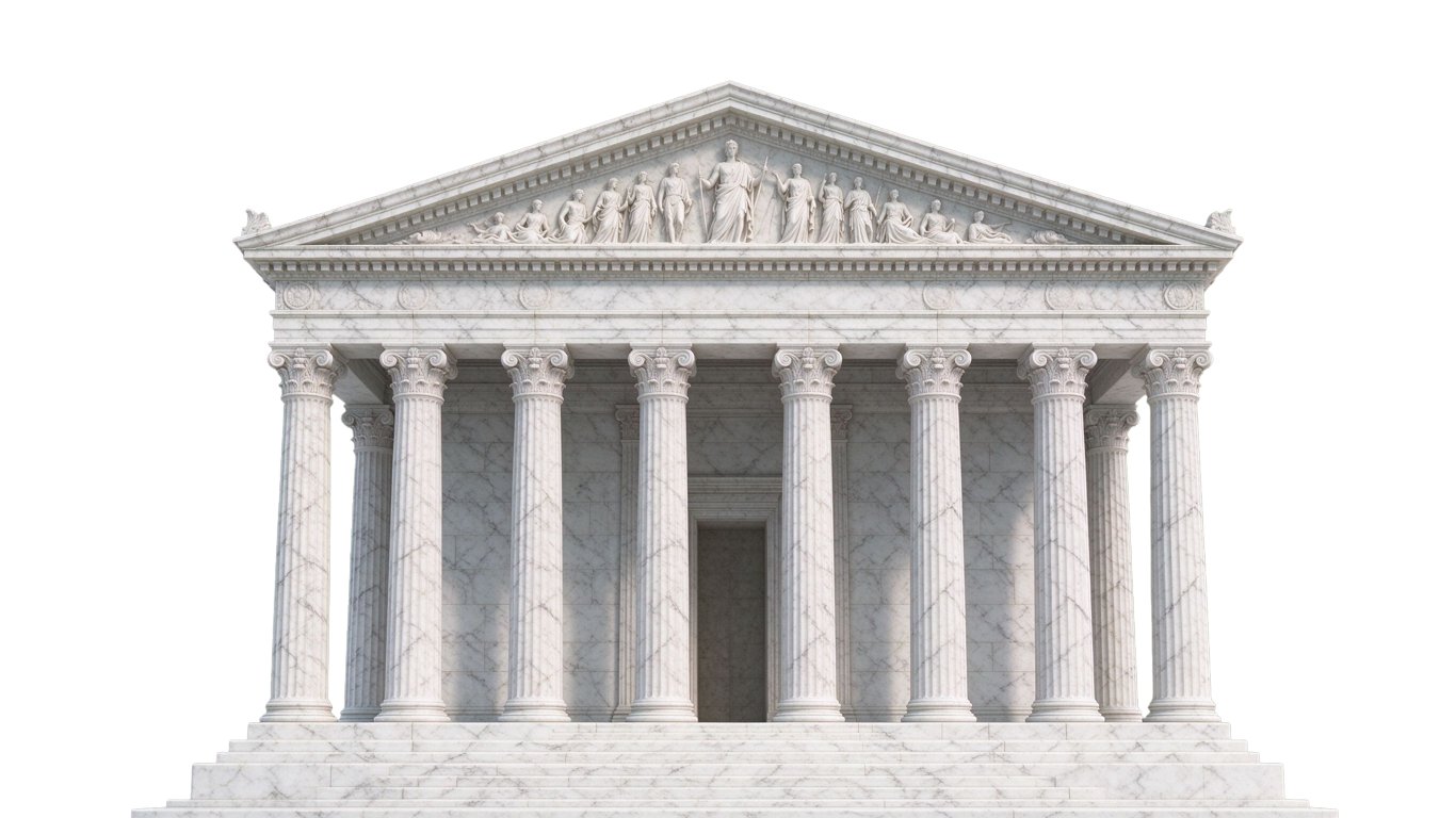 Greek temple annotated picture vocabulary with labeled objects