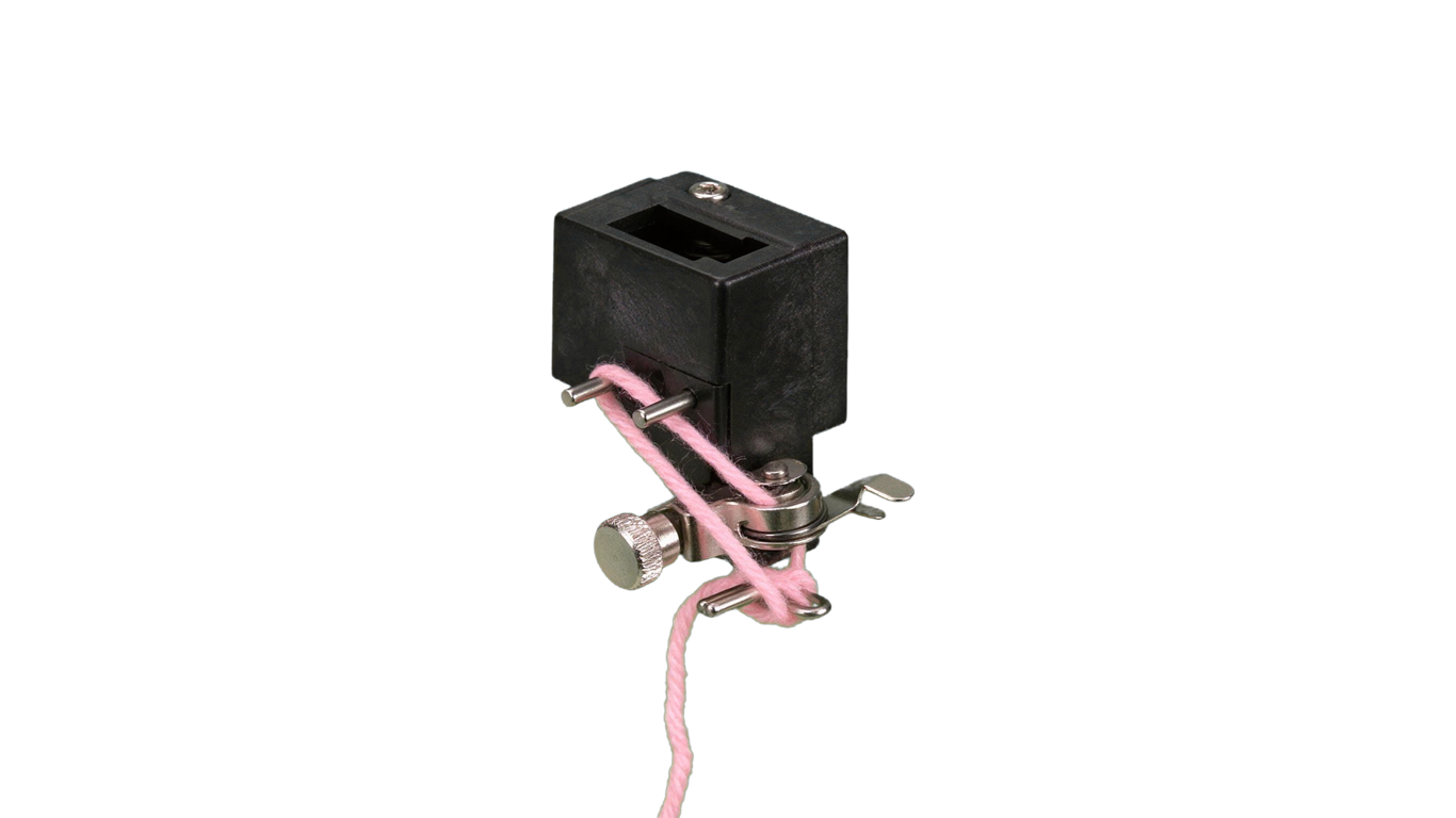 Knitting machine tension device annotated picture vocabulary with labeled objects