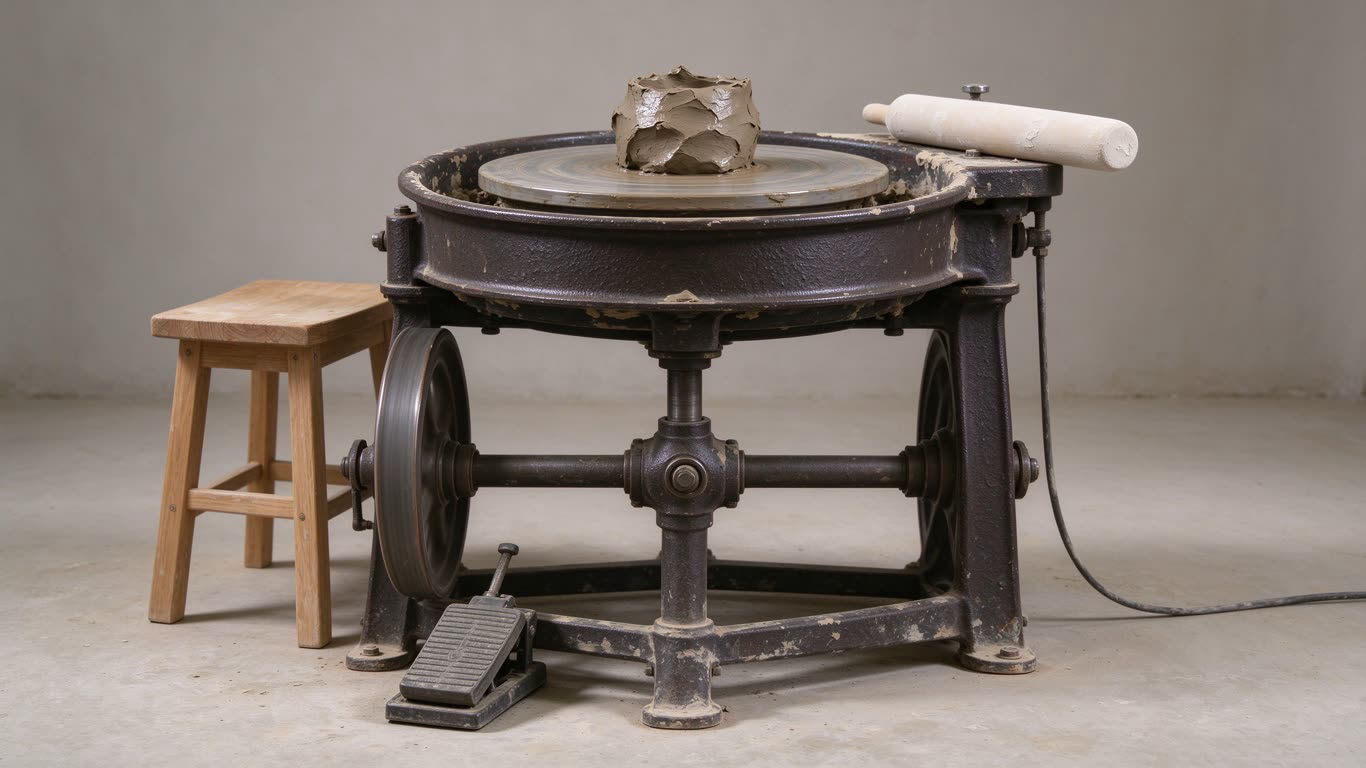 Potter's wheel annotated picture vocabulary with labeled objects