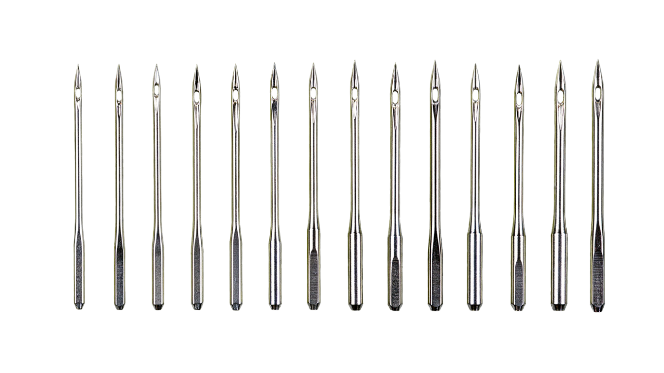 Sewing machine needle annotated picture vocabulary with labeled objects