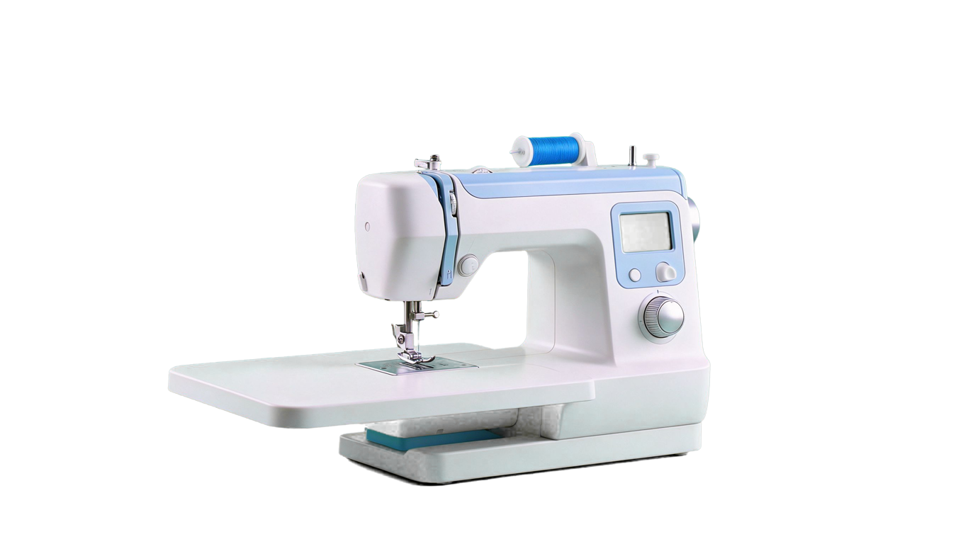 Sewing machine annotated picture vocabulary with labeled objects