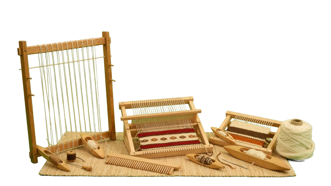 Weaving accessories annotated picture vocabulary with labeled objects