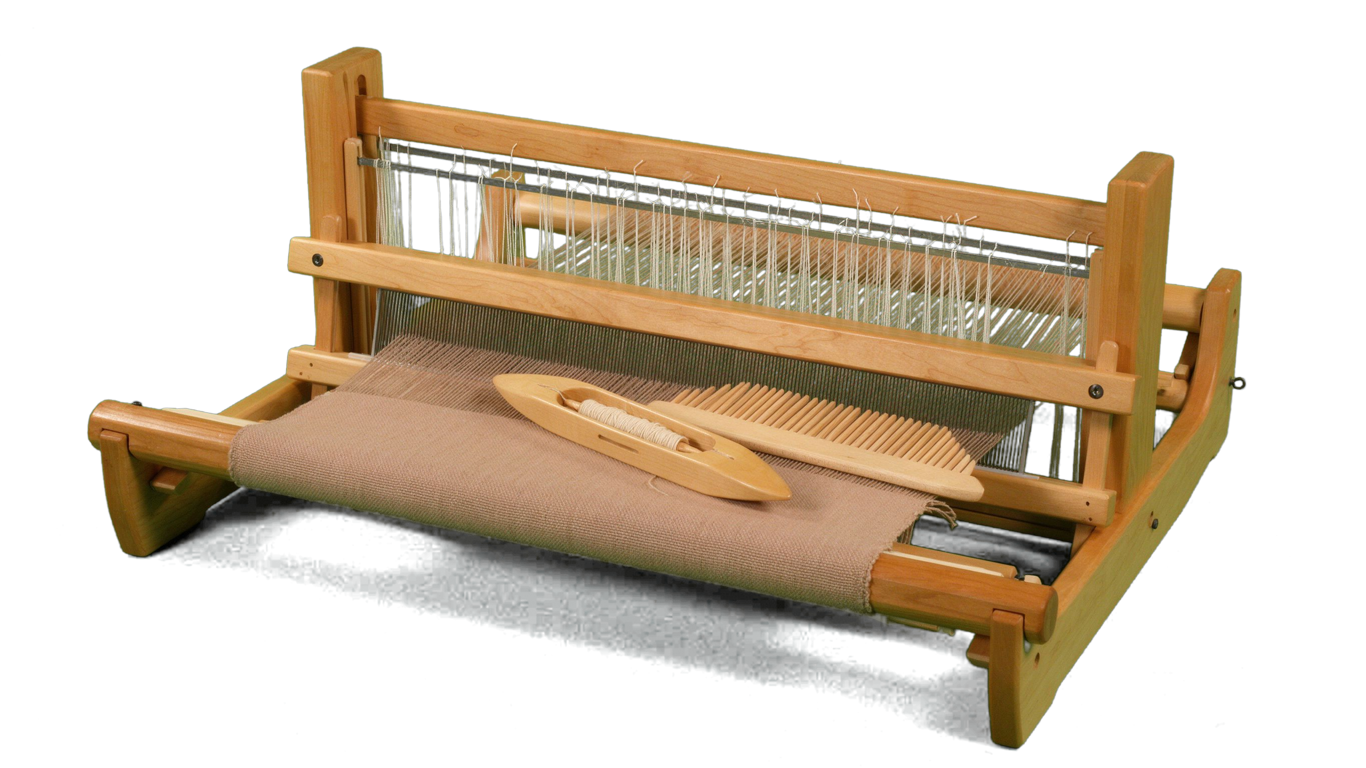 Low warp loom annotated picture vocabulary with labeled objects