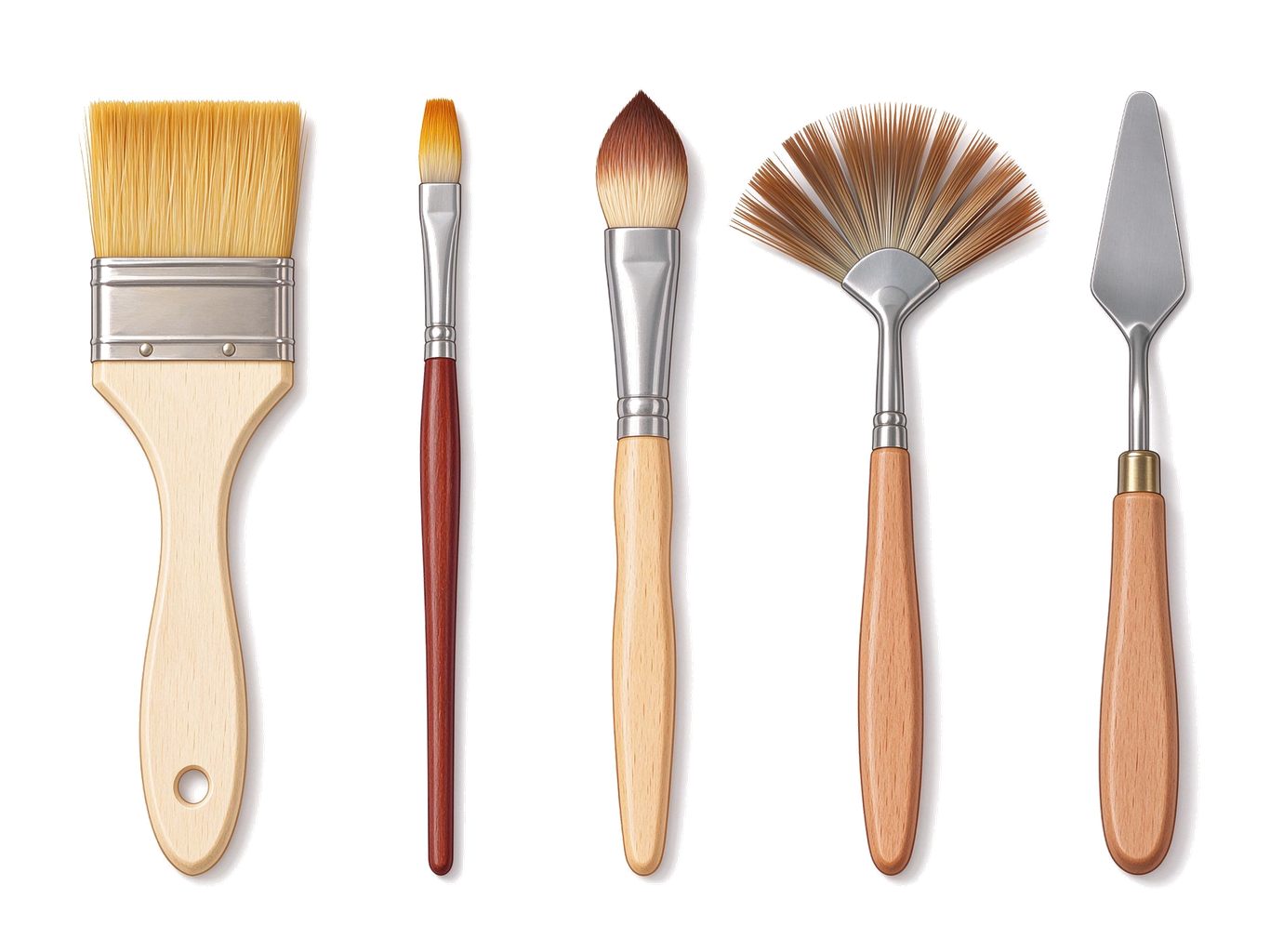 Painting tools annotated picture vocabulary with labeled objects