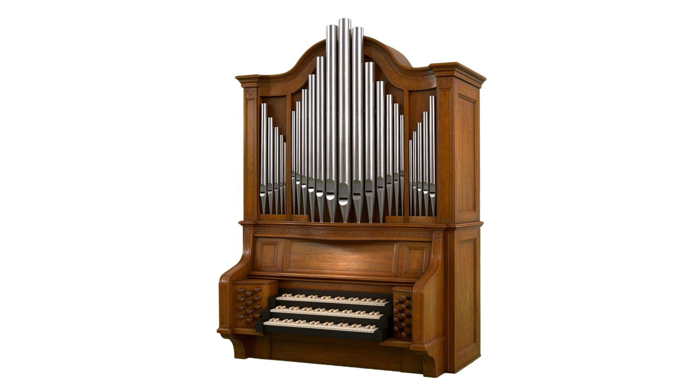 Pipe Organ annotated picture vocabulary with labeled objects