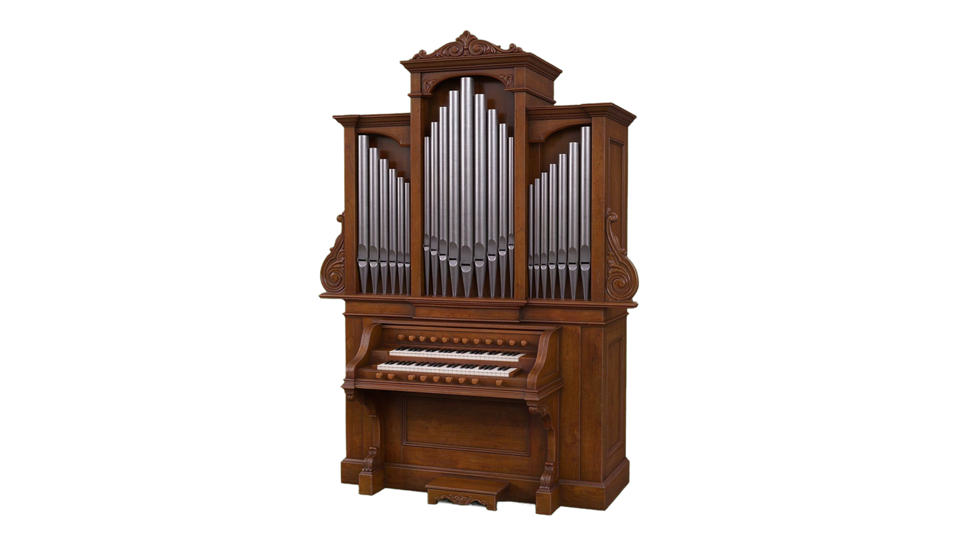 Pipe Organ annotated picture vocabulary with labeled objects