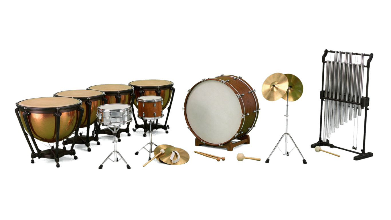 Percussion instruments 4 annotated picture vocabulary with labeled objects