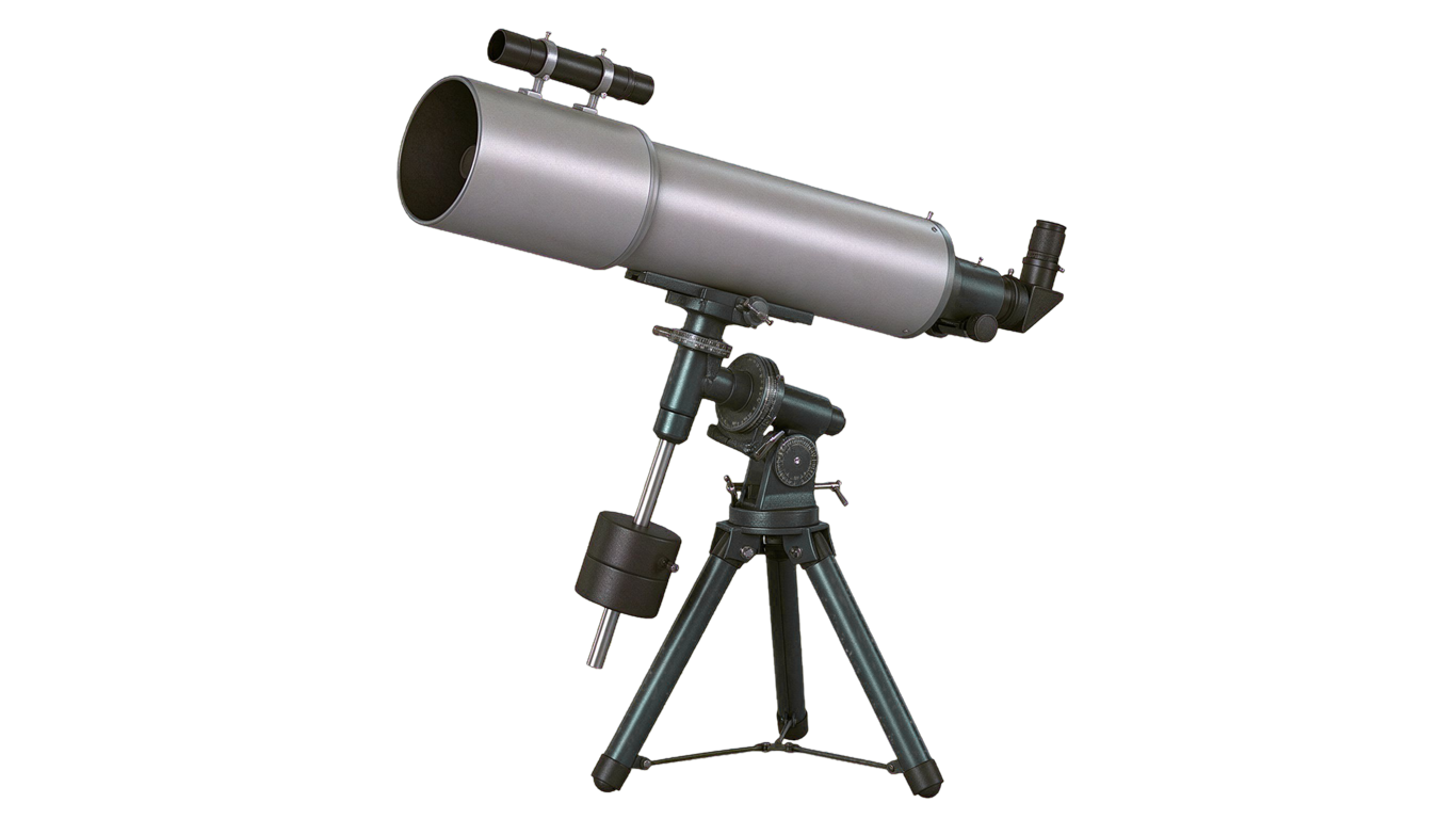 Reflecting telescope annotated picture vocabulary with labeled objects