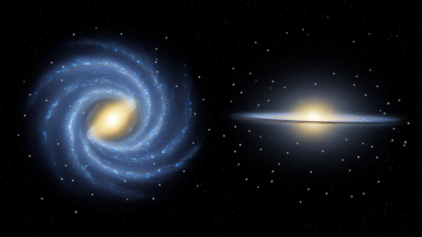 Milky Way annotated picture vocabulary with labeled objects