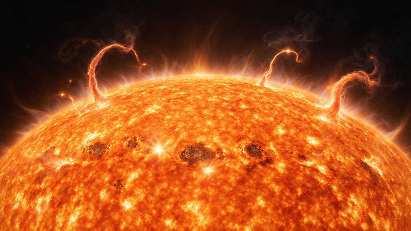 Sun structure annotated picture vocabulary with labeled objects