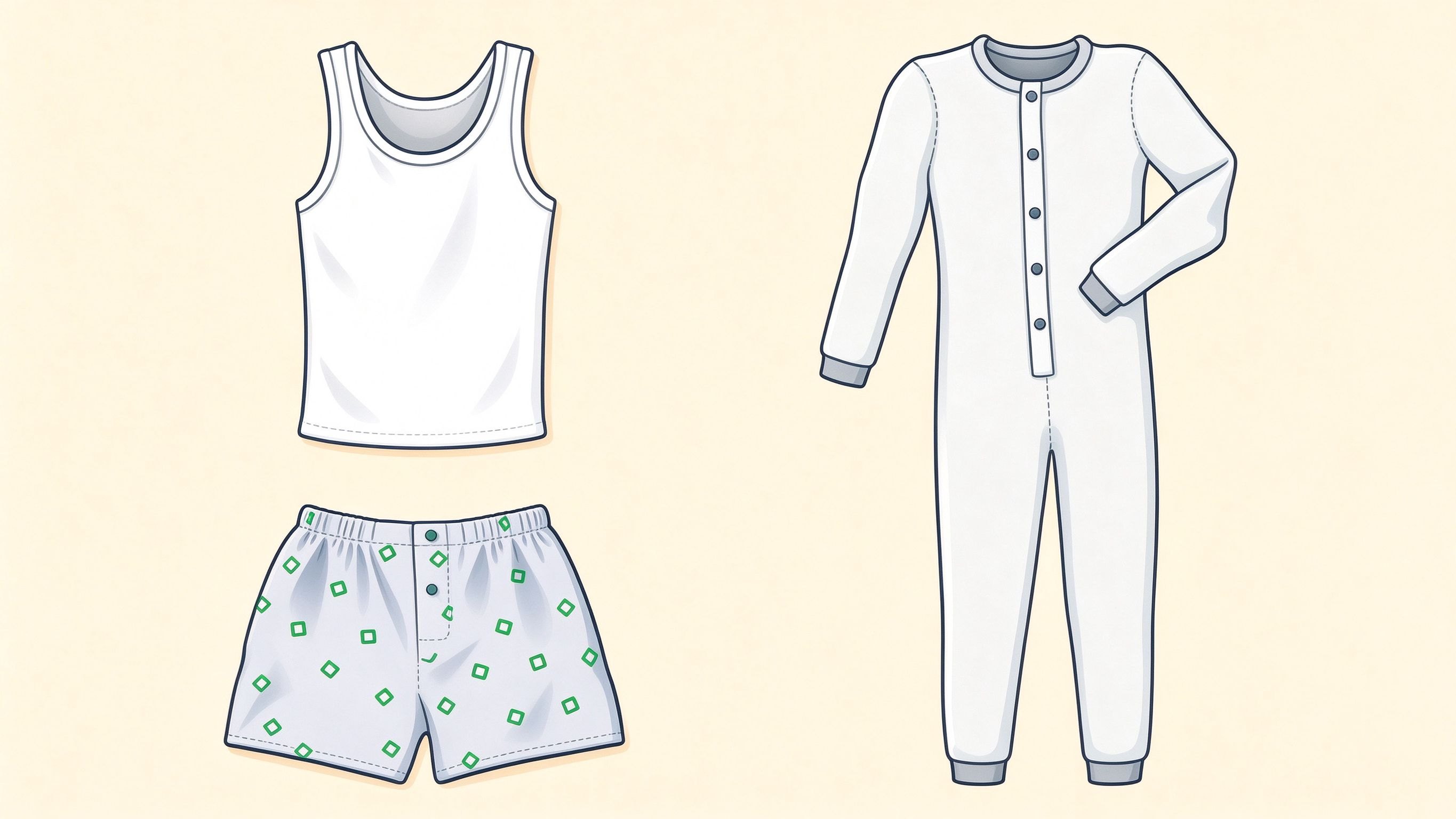 Underwear 2 annotated picture vocabulary with labeled objects