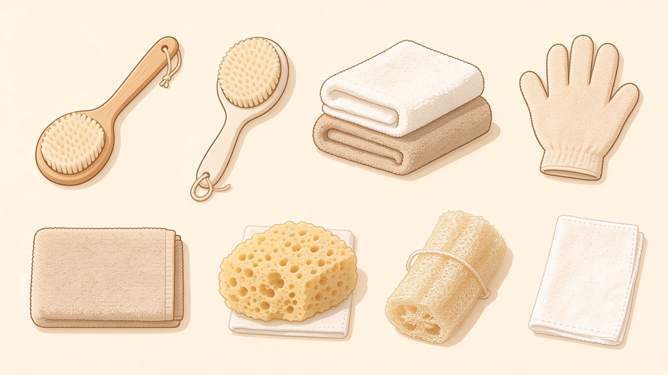 Body care 2 annotated picture vocabulary with labeled objects