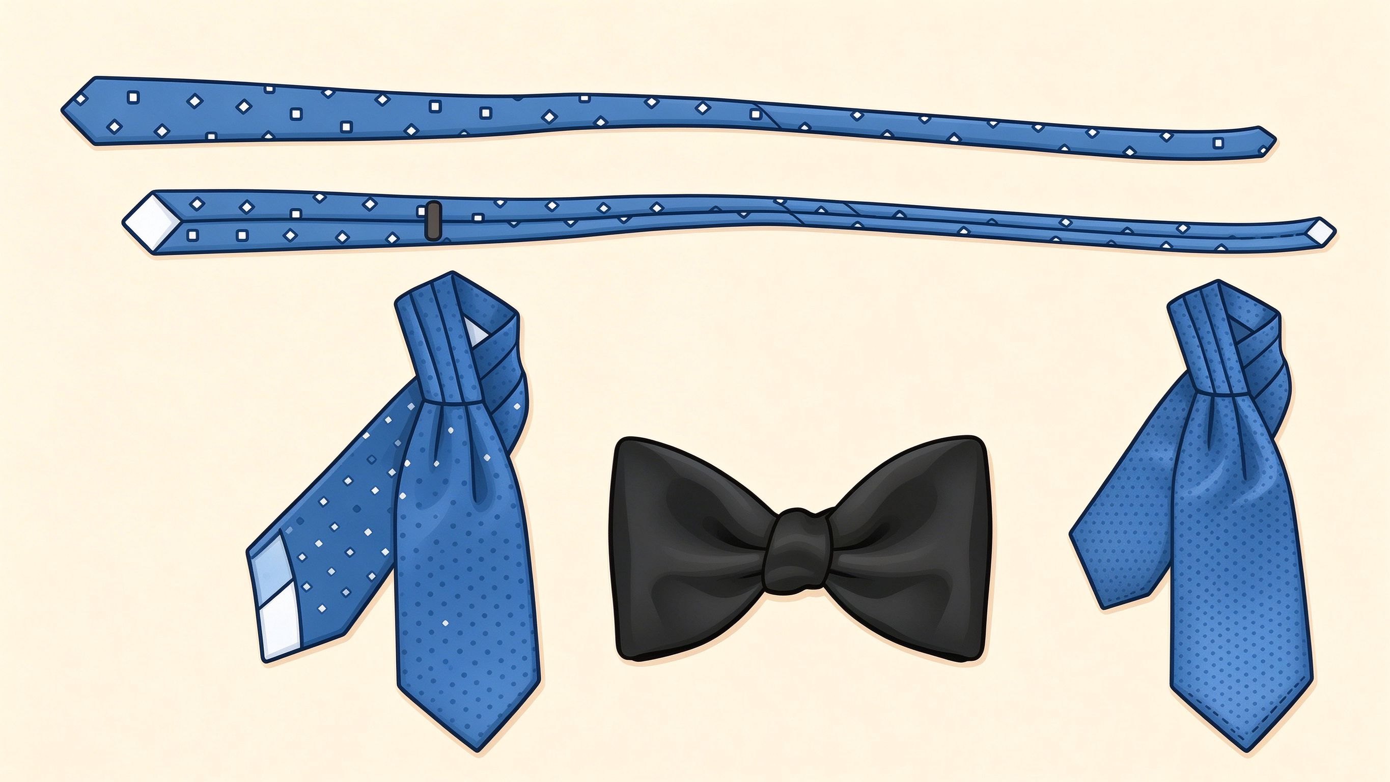 Necktie annotated picture vocabulary with labeled objects