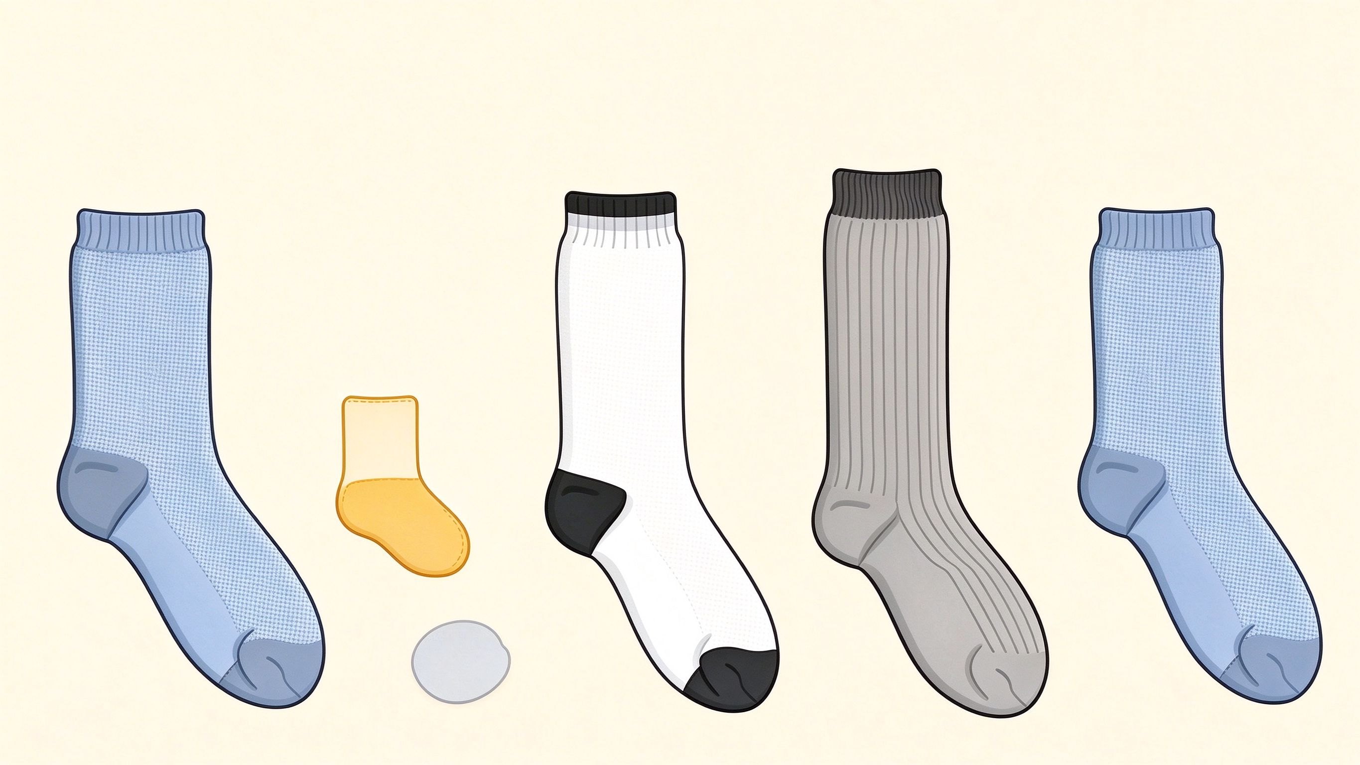 Socks annotated picture vocabulary with labeled objects