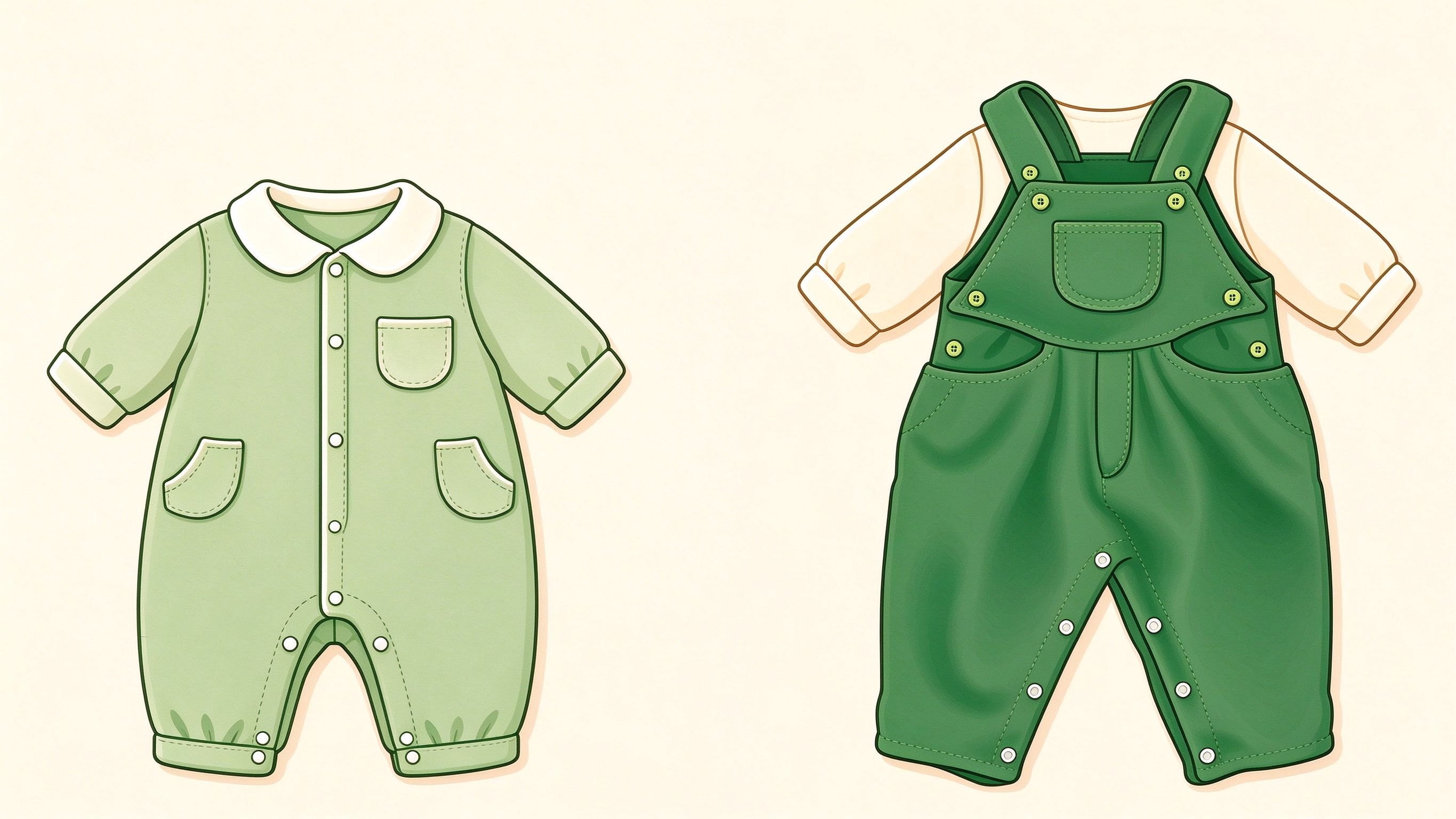 Newborn clothing annotated picture vocabulary with labeled objects