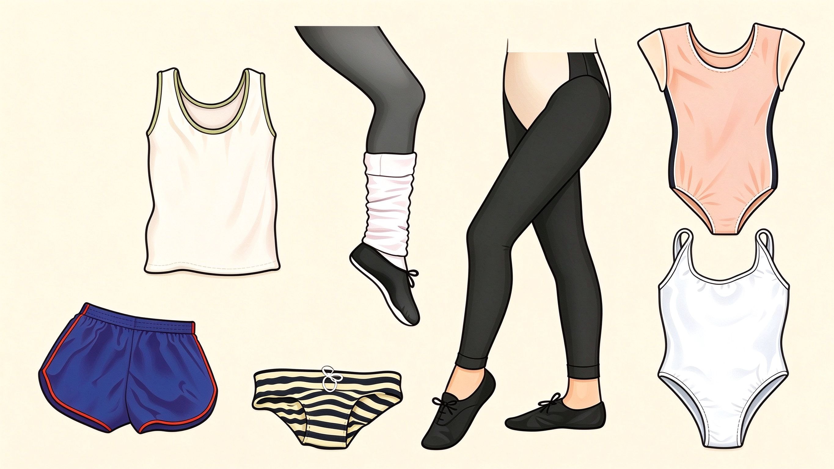 Sportswear annotated picture vocabulary with labeled objects