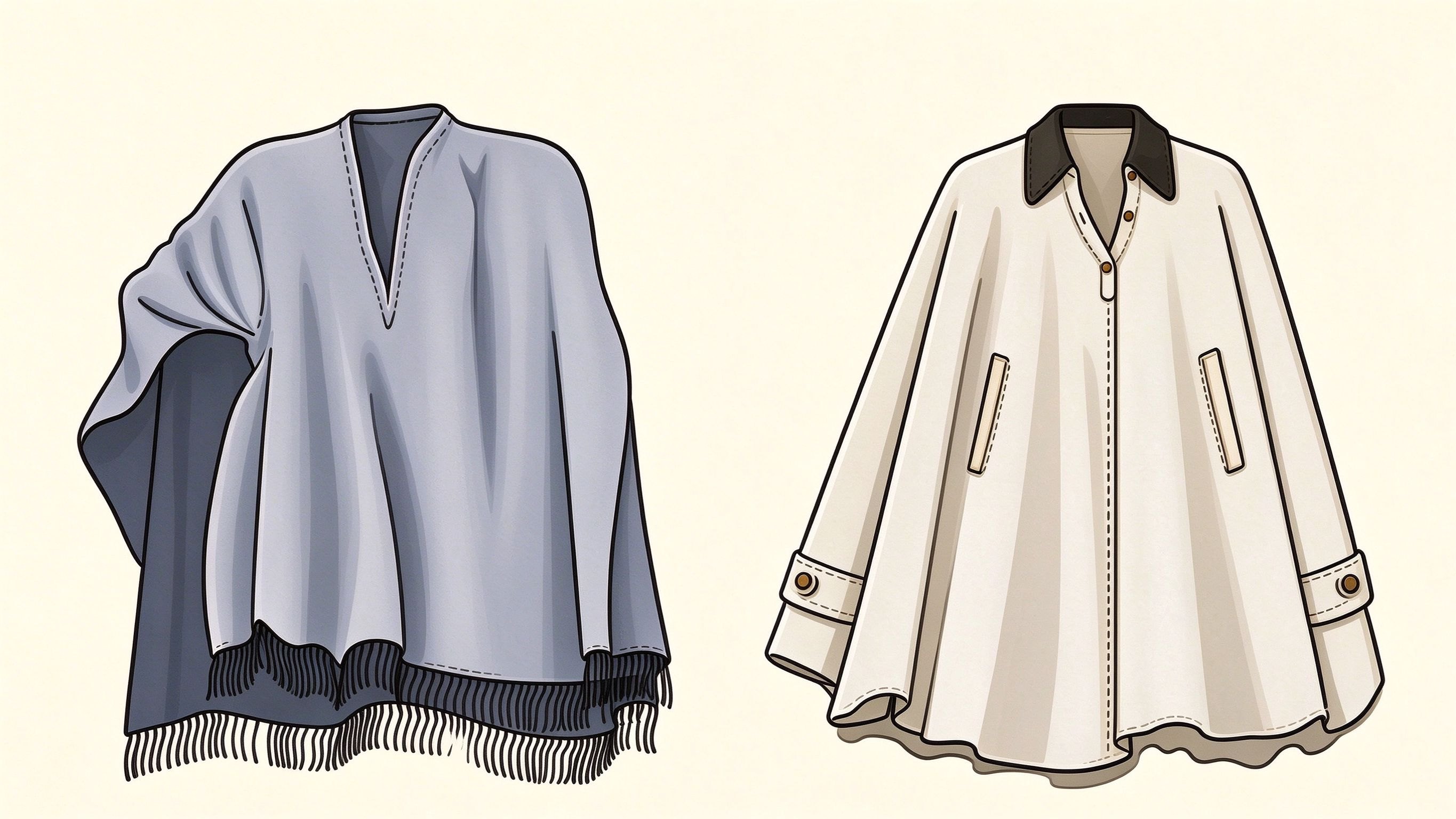 Women's jackets annotated picture vocabulary with labeled objects