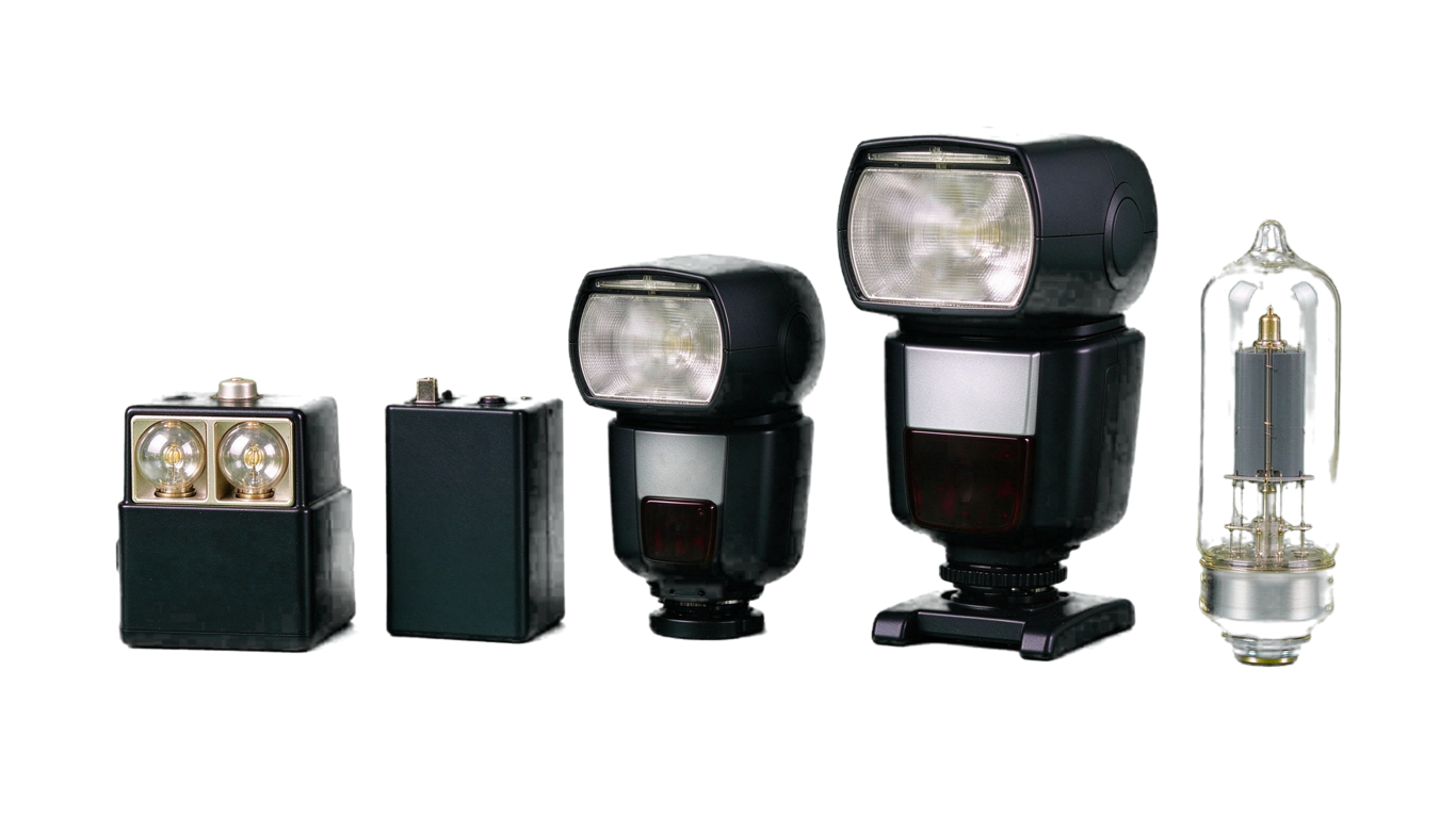 Photography accessories: flash equipment annotated picture vocabulary with labeled objects