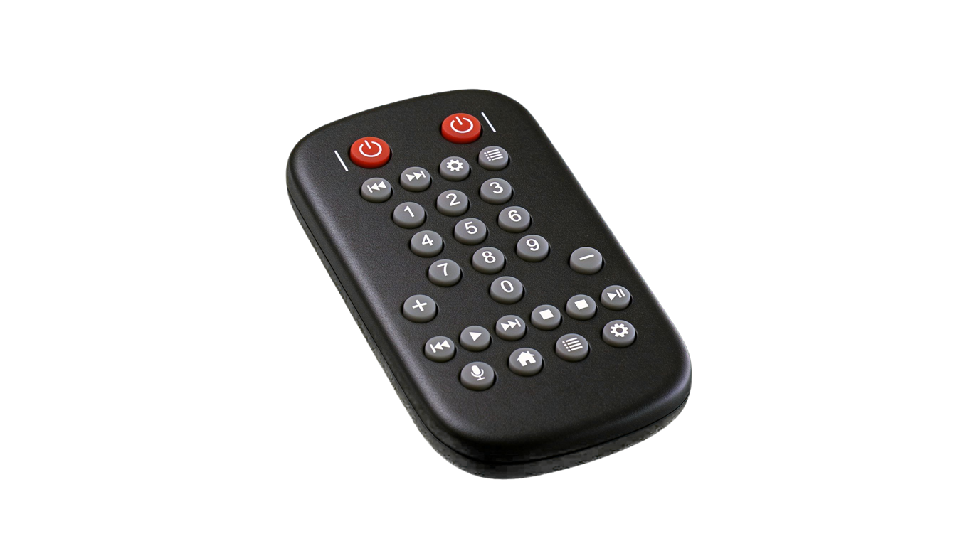 Remote control annotated picture vocabulary with labeled objects