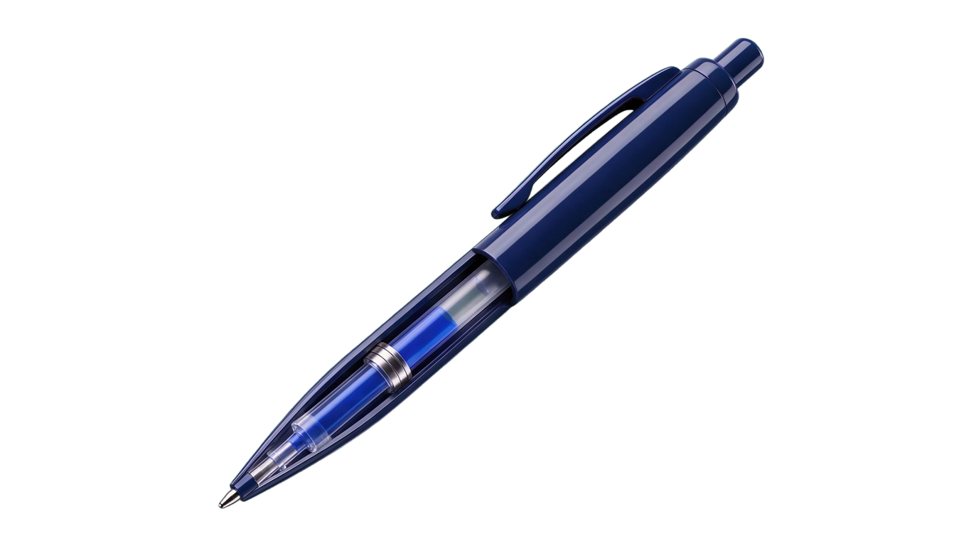 Ballpoint pen annotated picture vocabulary with labeled objects