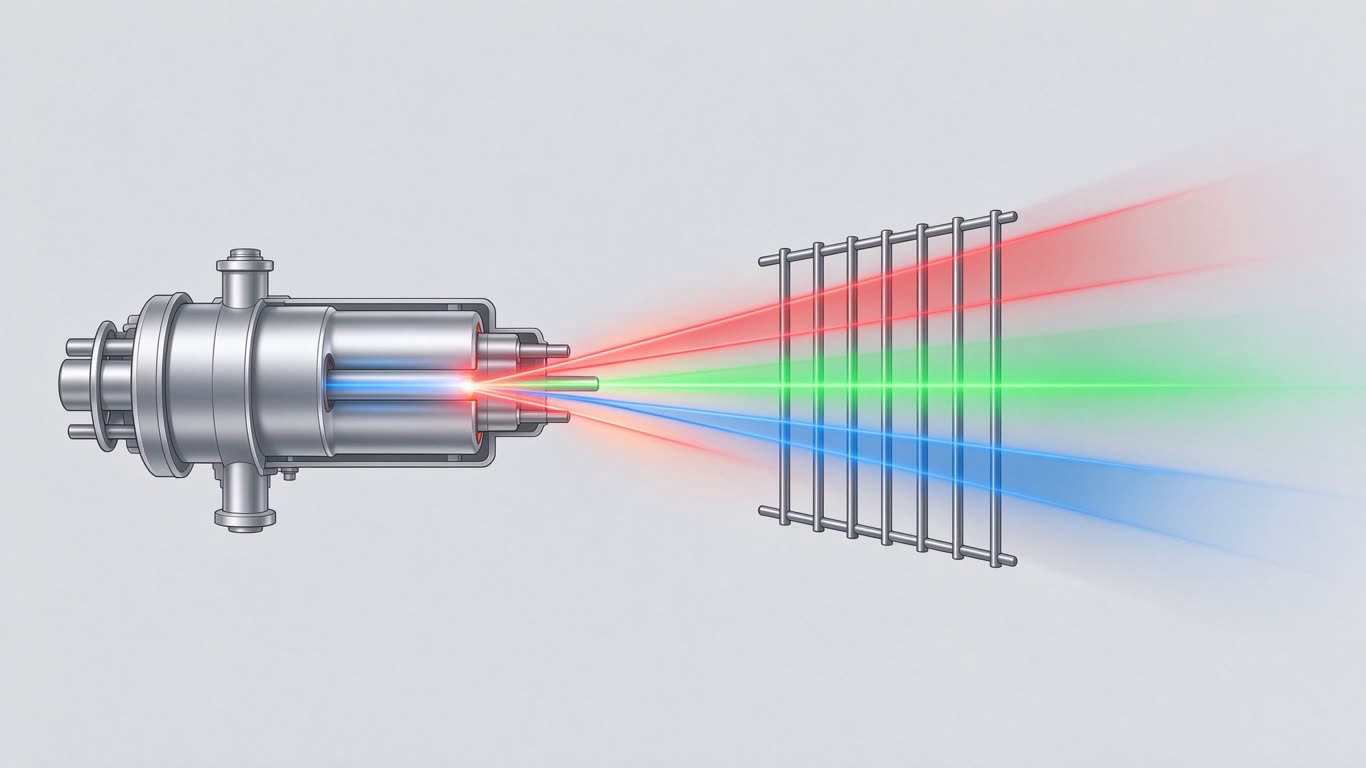 Electron gun annotated picture vocabulary with labeled objects
