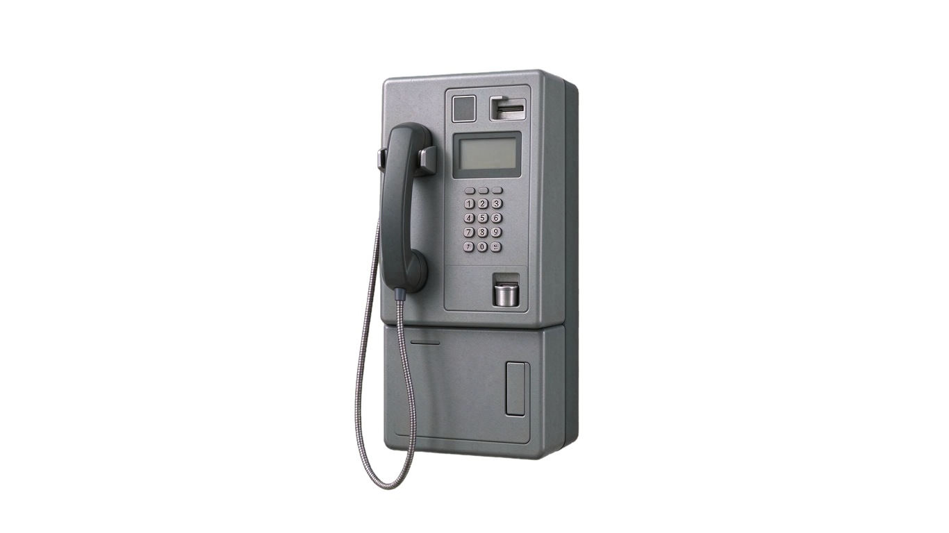 Types of telephones annotated picture vocabulary with labeled objects