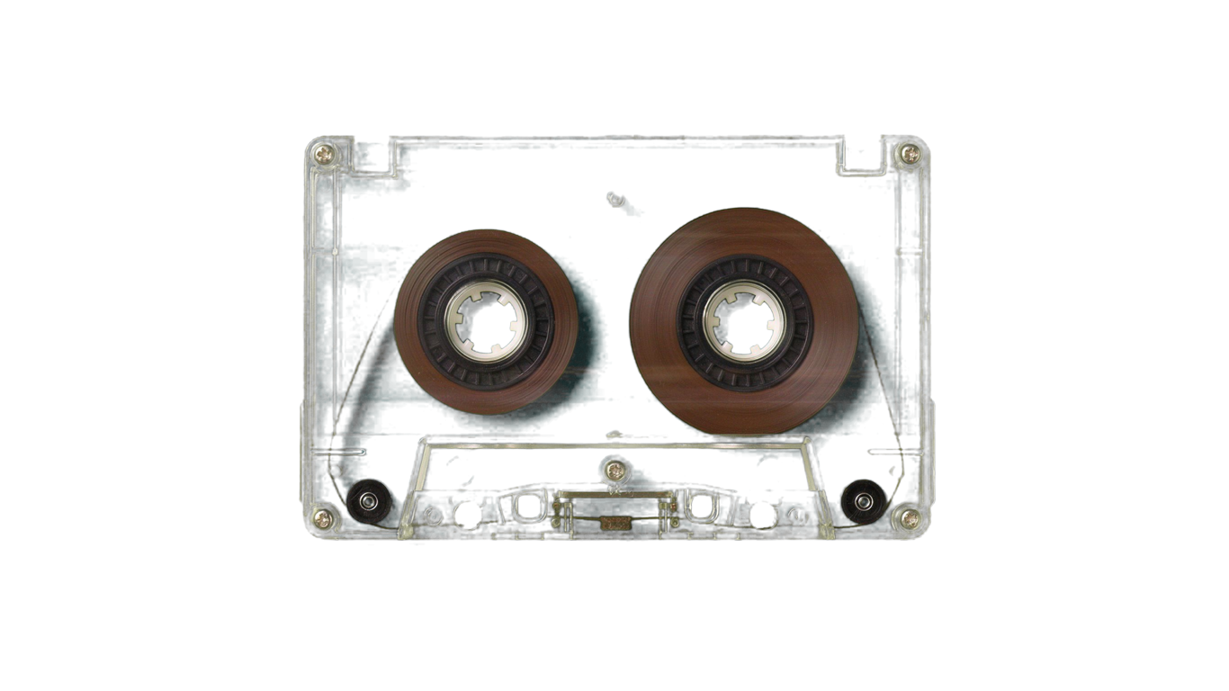 Cassette tape annotated picture vocabulary with labeled objects