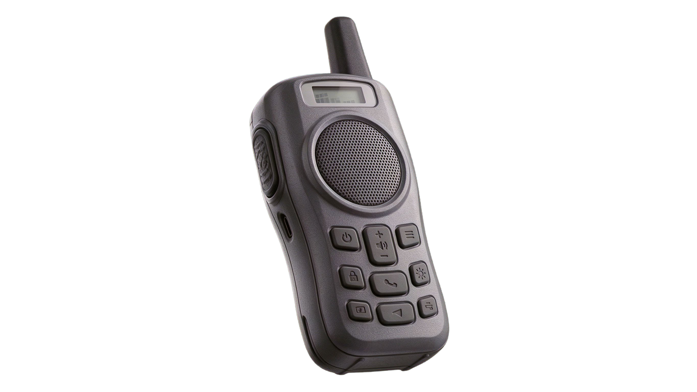 Walkie-talkie annotated picture vocabulary with labeled objects