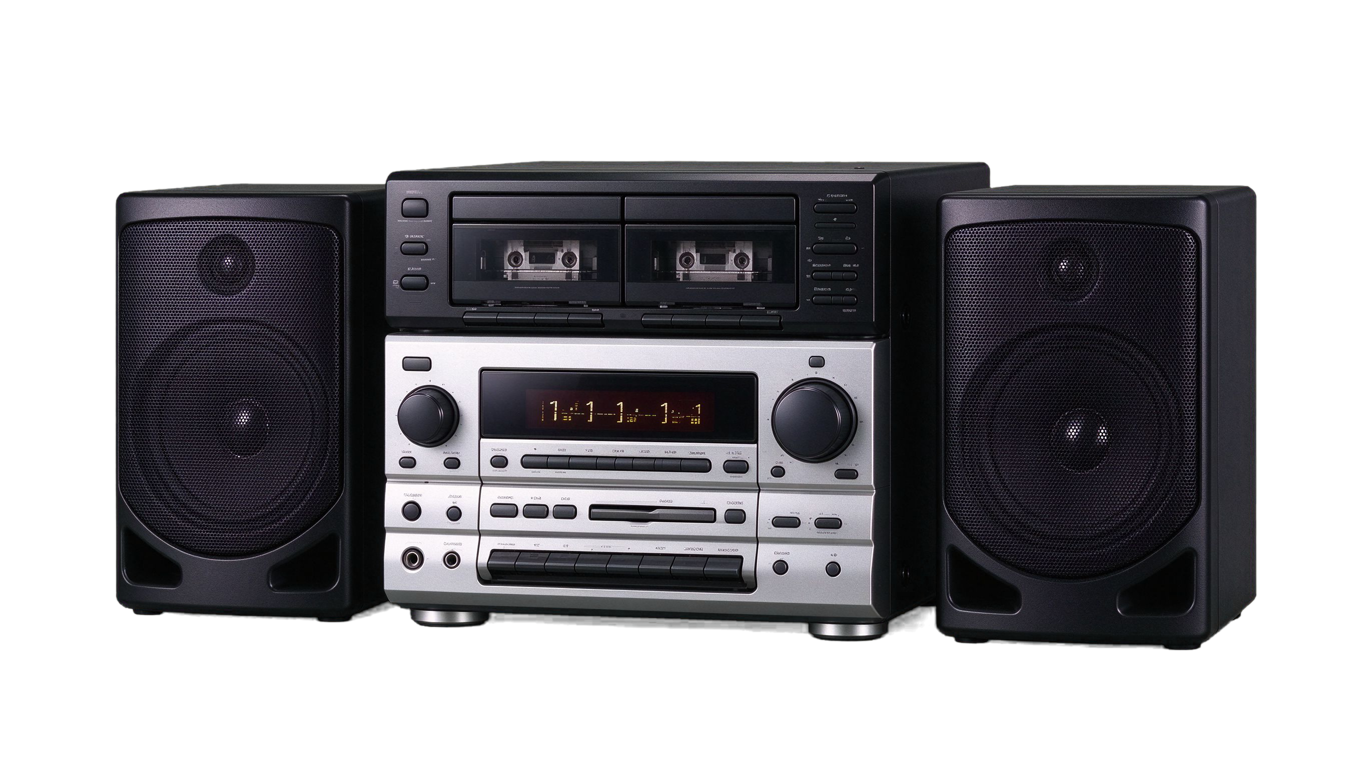 Mini stereo system annotated picture vocabulary with labeled objects
