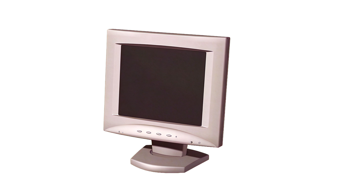 Flat panel display annotated picture vocabulary with labeled objects