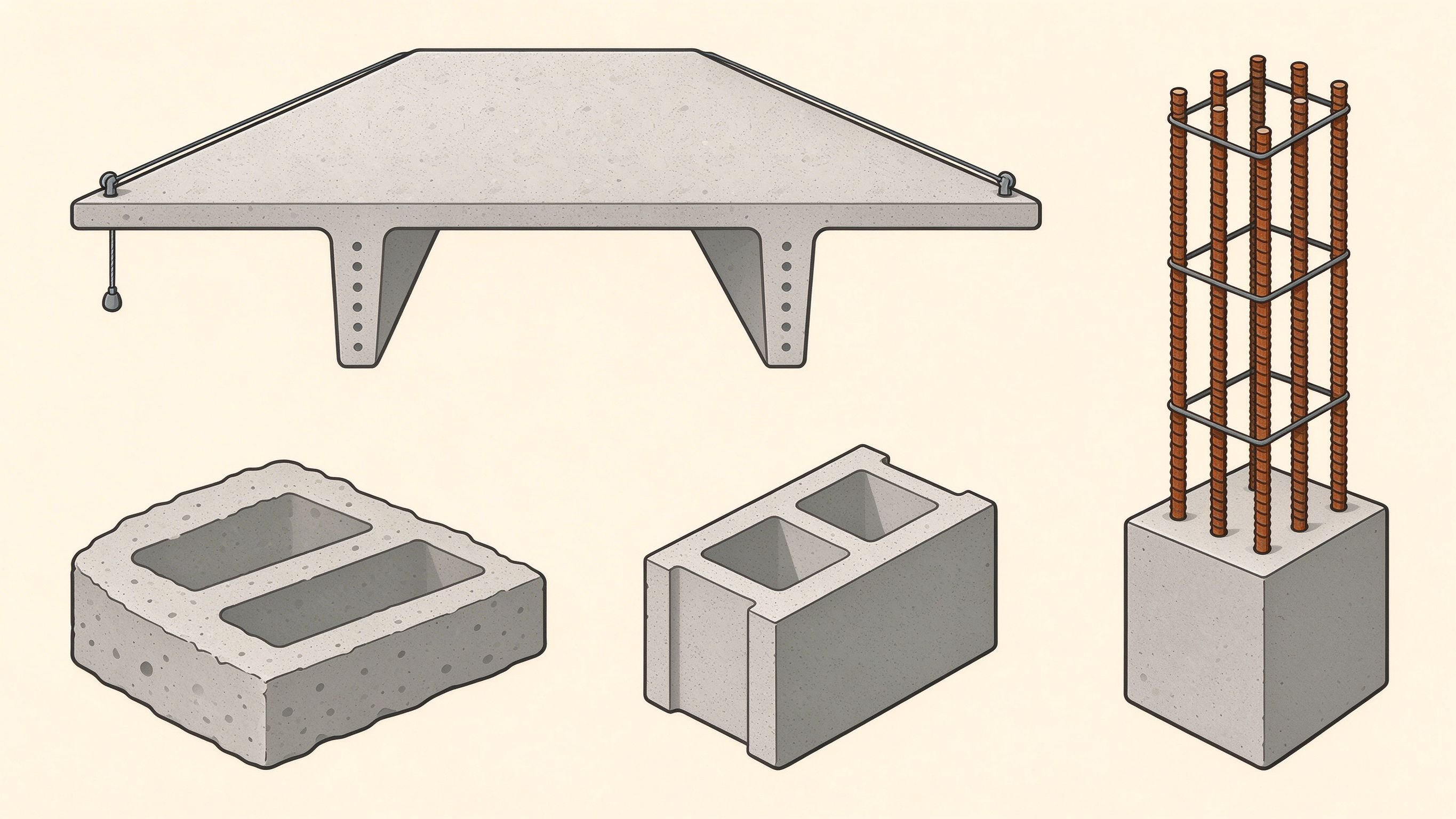 Concrete annotated picture vocabulary with labeled objects