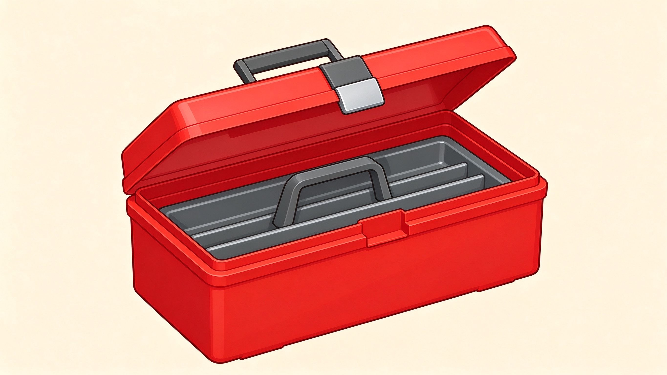 Toolbox annotated picture vocabulary with labeled objects