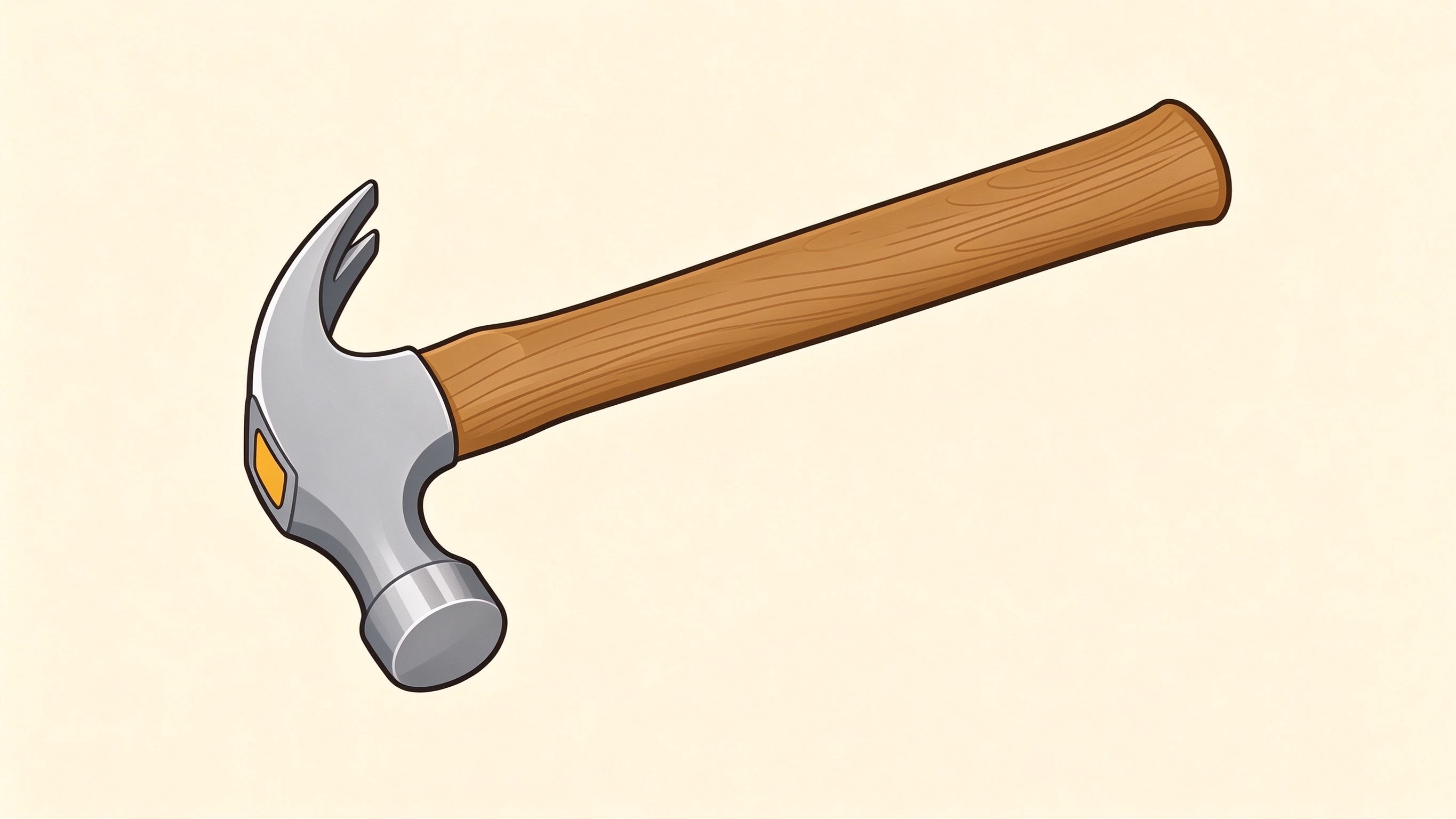 Claw hammer annotated picture vocabulary with labeled objects
