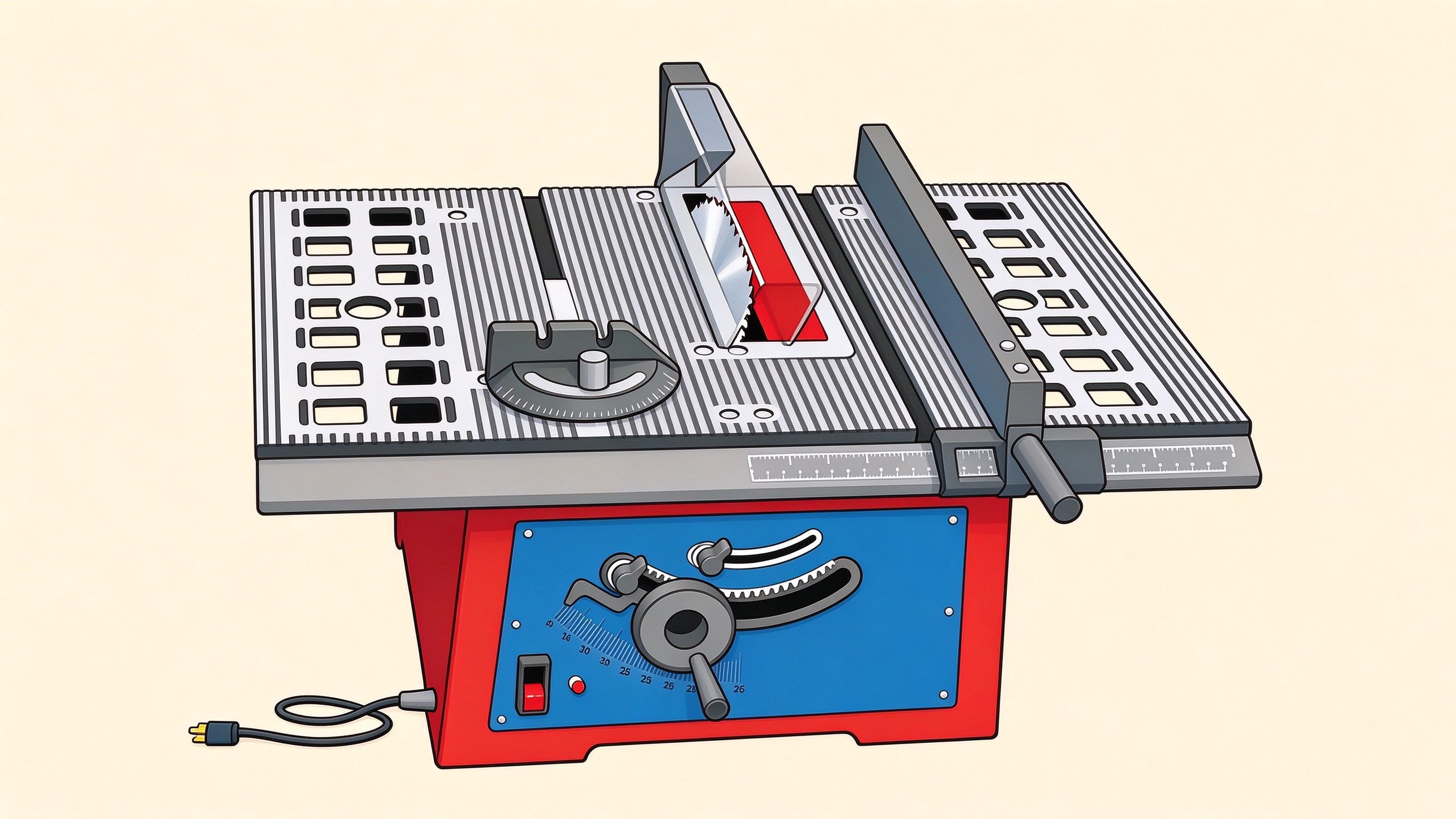 Table saw annotated picture vocabulary with labeled objects